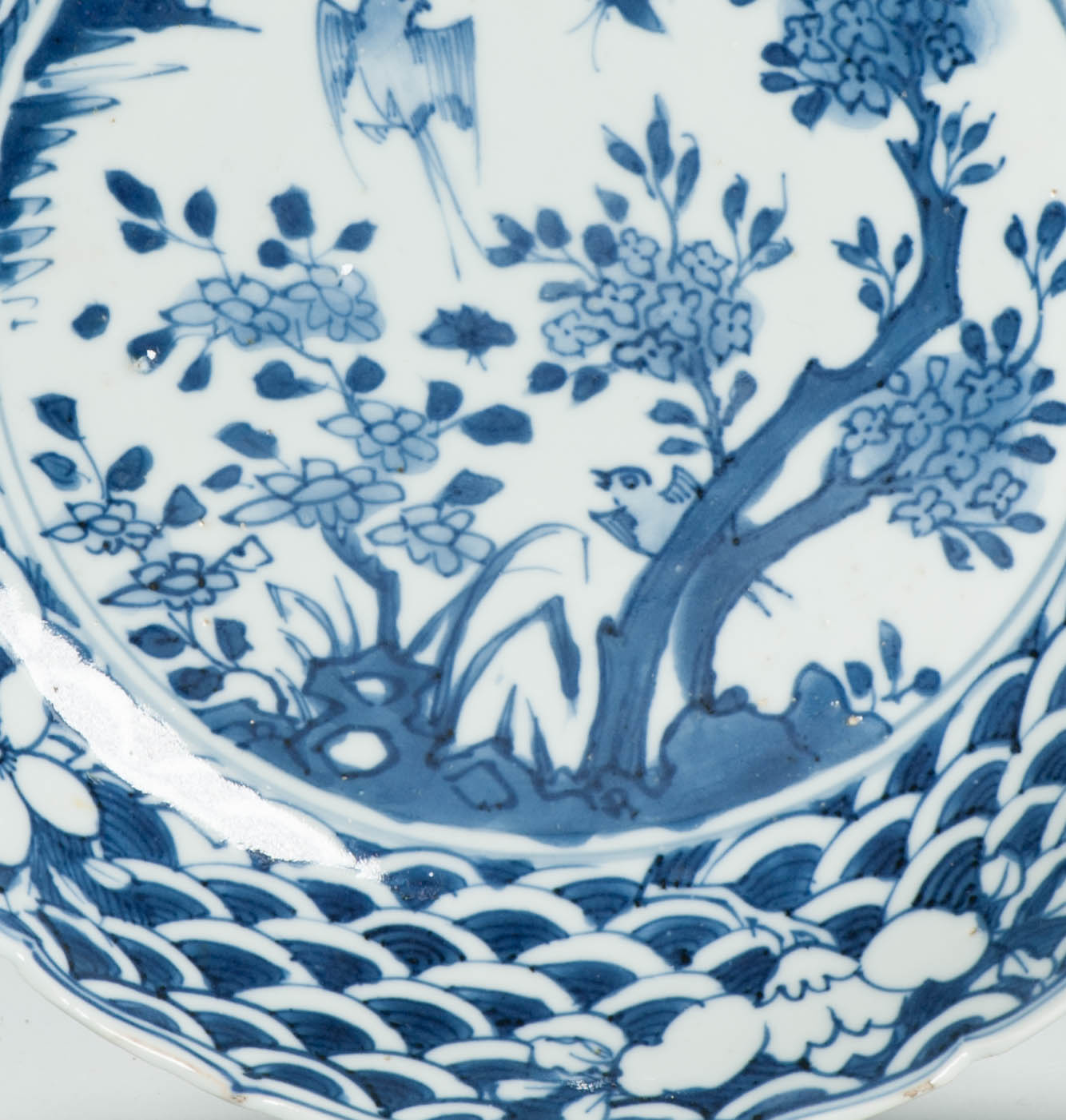 Antique 17th C Chinese Porcelain Tianqi-Chongzhen Plate Ming Chinese Landscape - Image 4