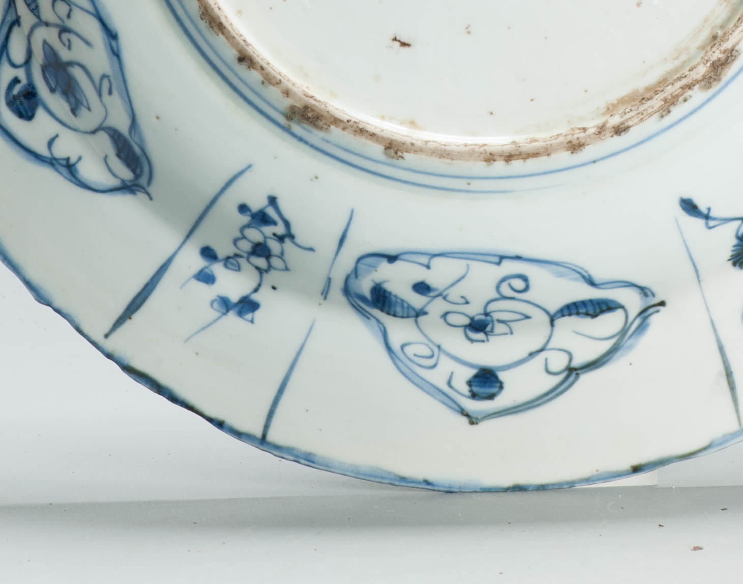 Antique Egret Marked Ming Chinese Kraak Porcelain Dish Museum Material - Image 6