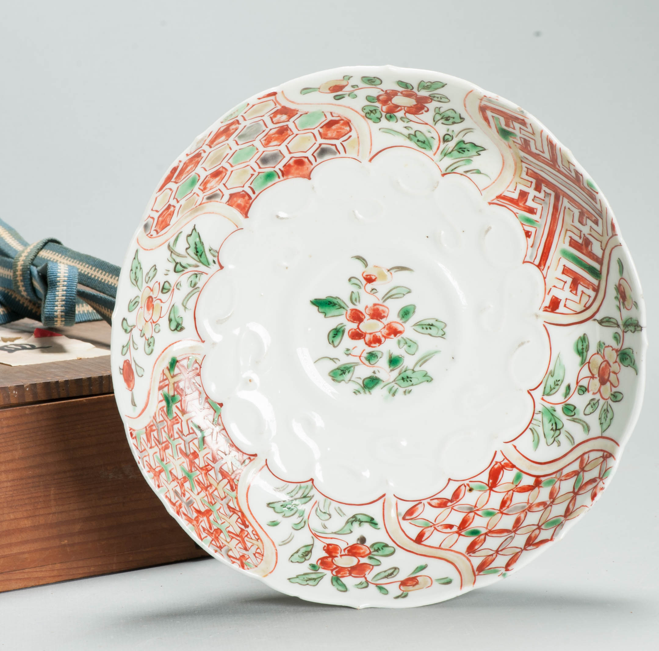 Antique Chinese Ming Wanli/Tianqi Ko Akae Kraak Dish Porcelain Plate Rare - Image 5