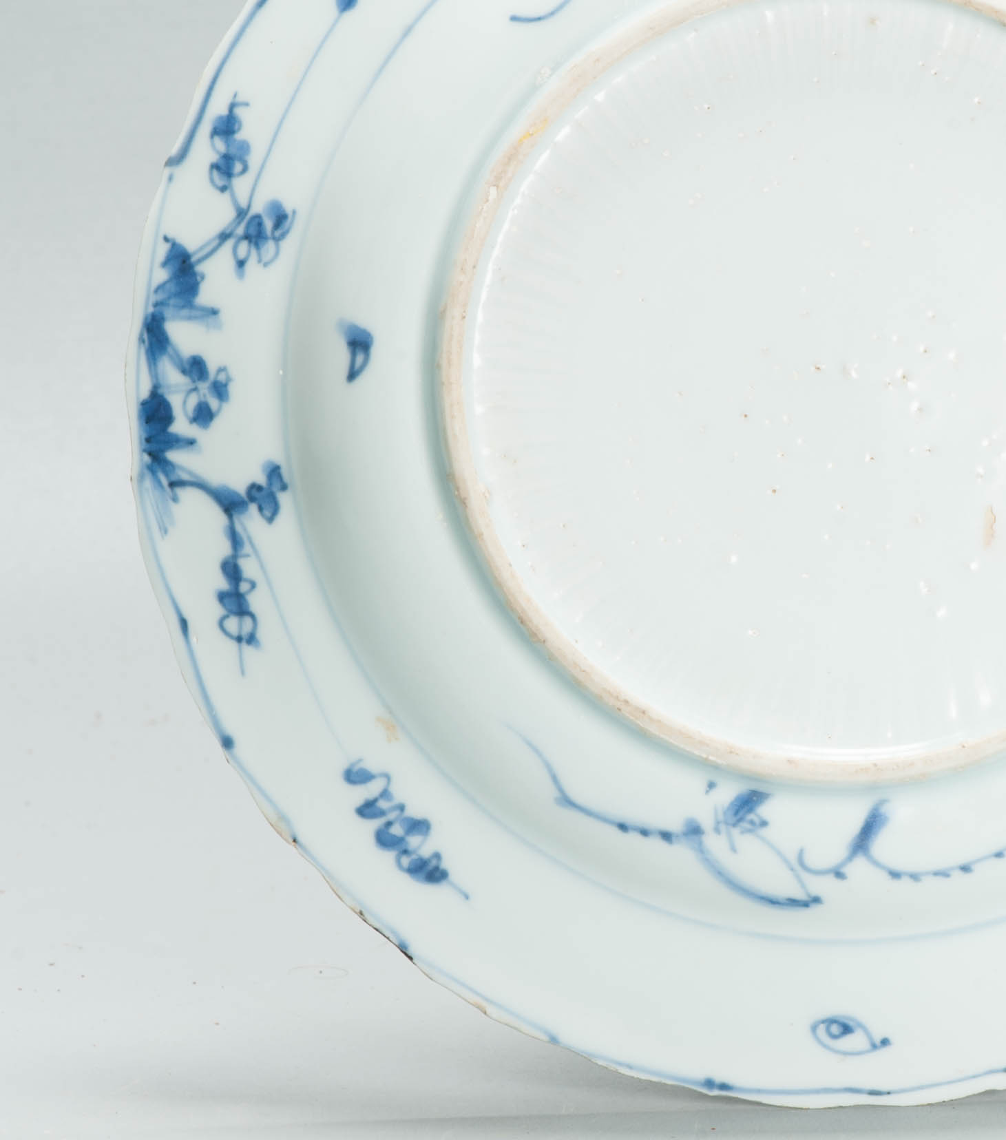 Antique Chinese Porcelain Ca 1600 Wanli Period plate Landscape Deer Ducks - Image 3