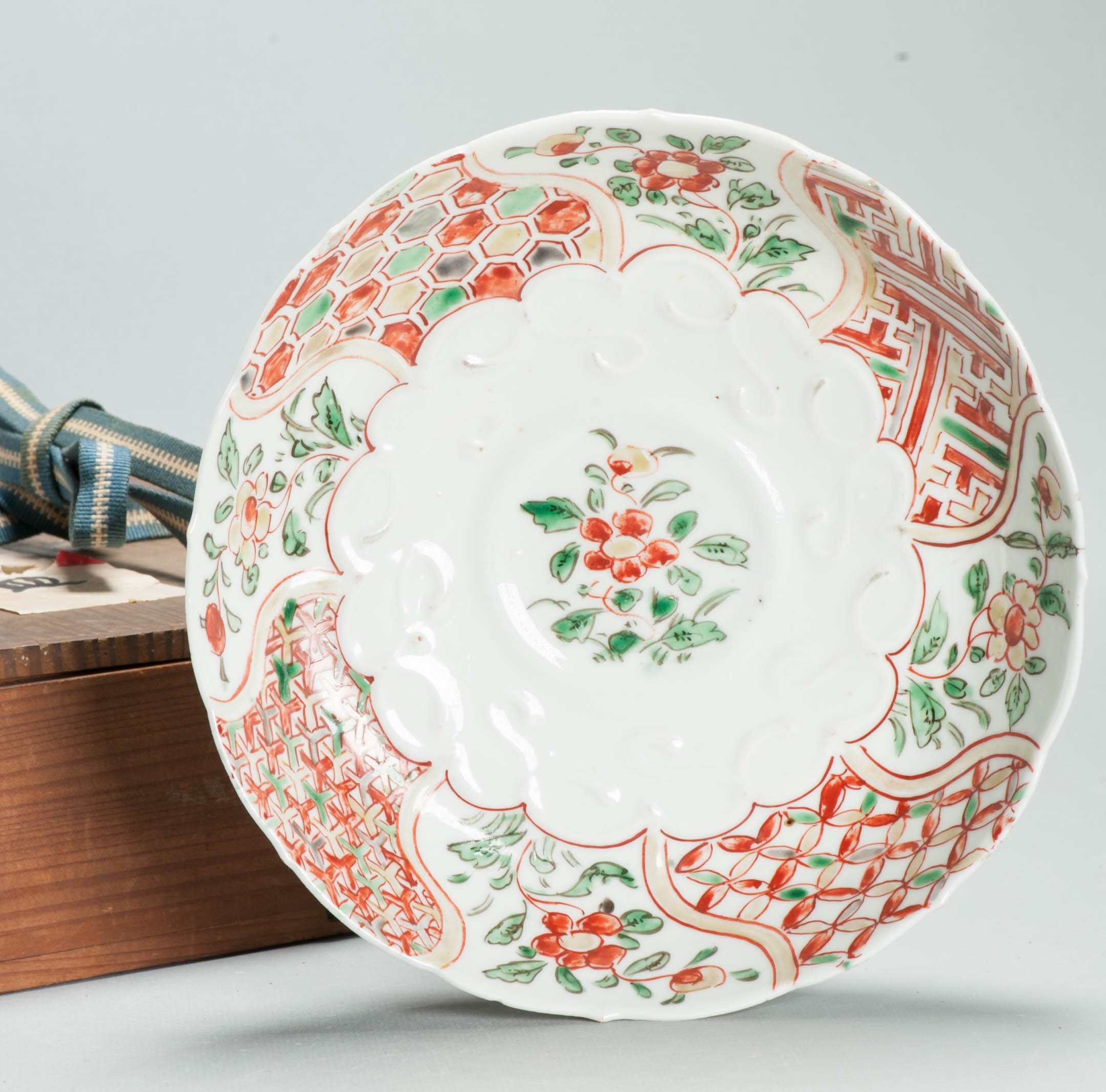 Antique Chinese Ming Wanli/Tianqi Ko Akae Kraak Dish Porcelain Plate Rare - Image 4