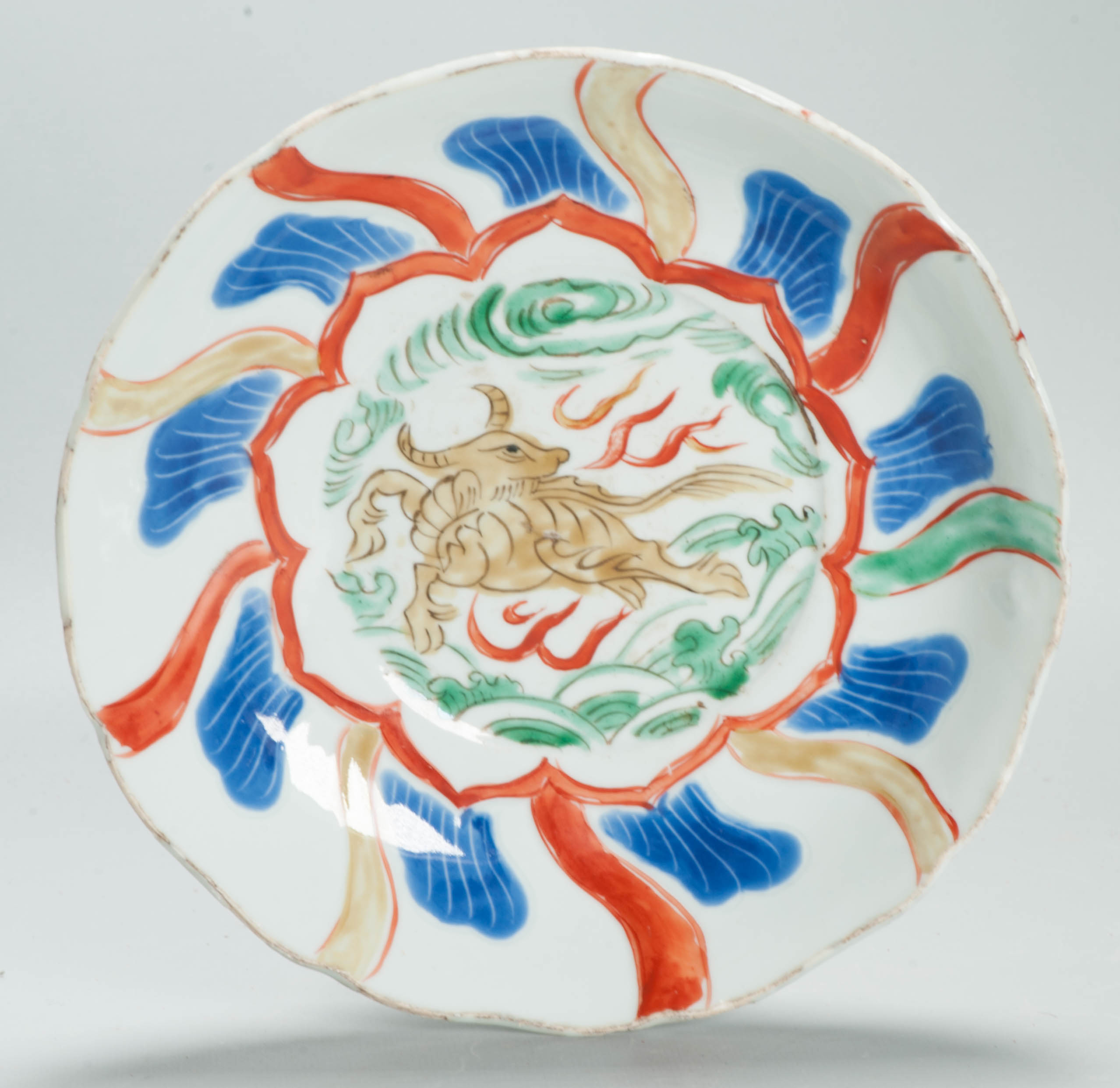 Very Rare Antique Chinese 17C Chongzhen/Transitional Ko Akae Bowl Porcelain