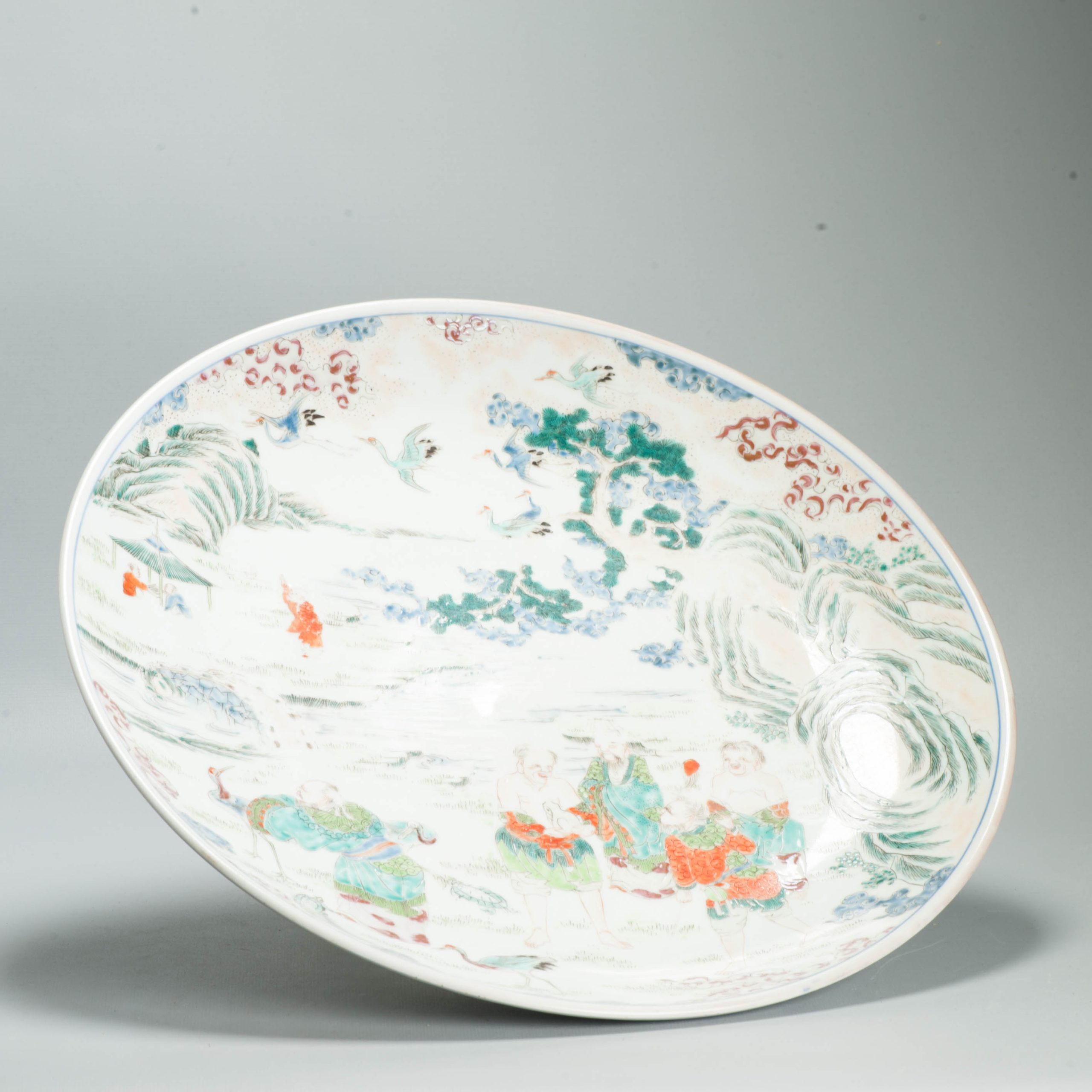 Antique Rare Japanese 19th C Porcelain Edo or Meiji Period Plate Marked BAse - Image 12