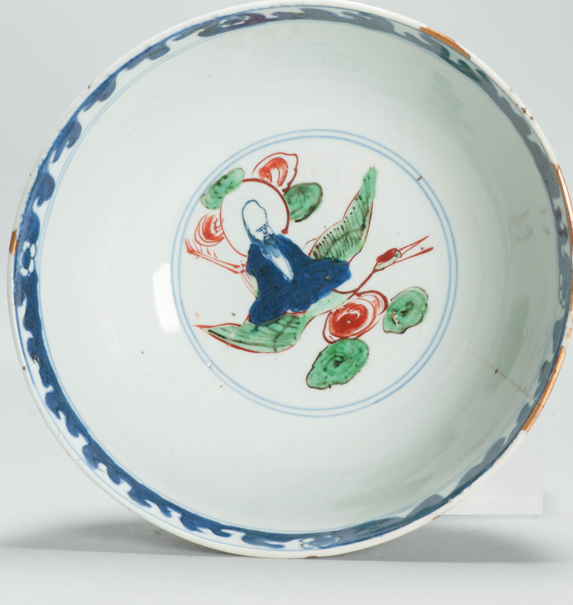 Large and Very Rare Antique Chinese 17C Wanli - Tianqi Ko Akae Bowl Porcelain - Image 3