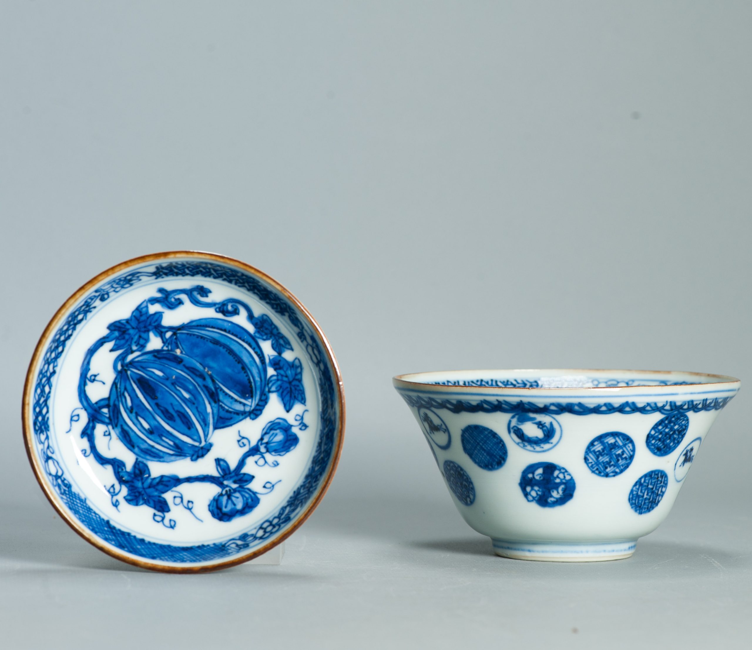 Museum Piece Ming Tianqi Period Shonzui 17th C Chinese Porcelain Ming Gaiwan