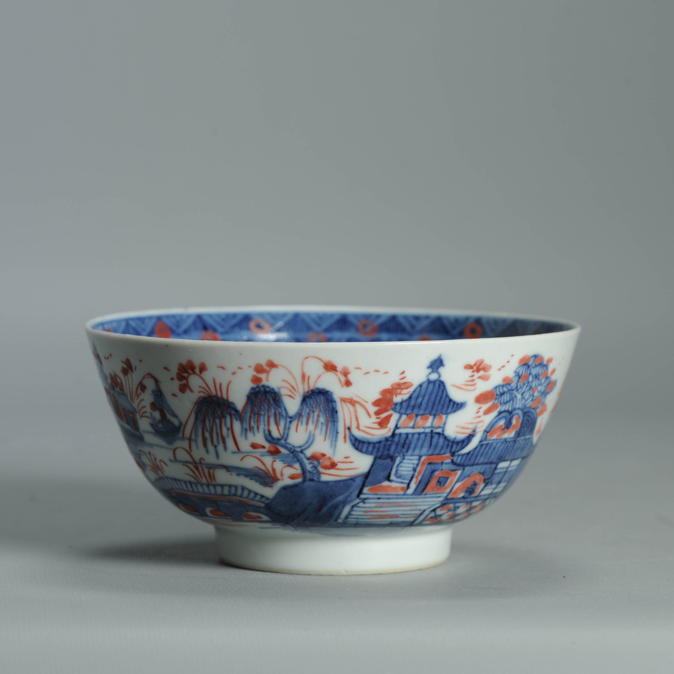 Antique 1720-30 Qing Chinese Porcelain Bowl European Amsterdam Bont Decoration - Image 10