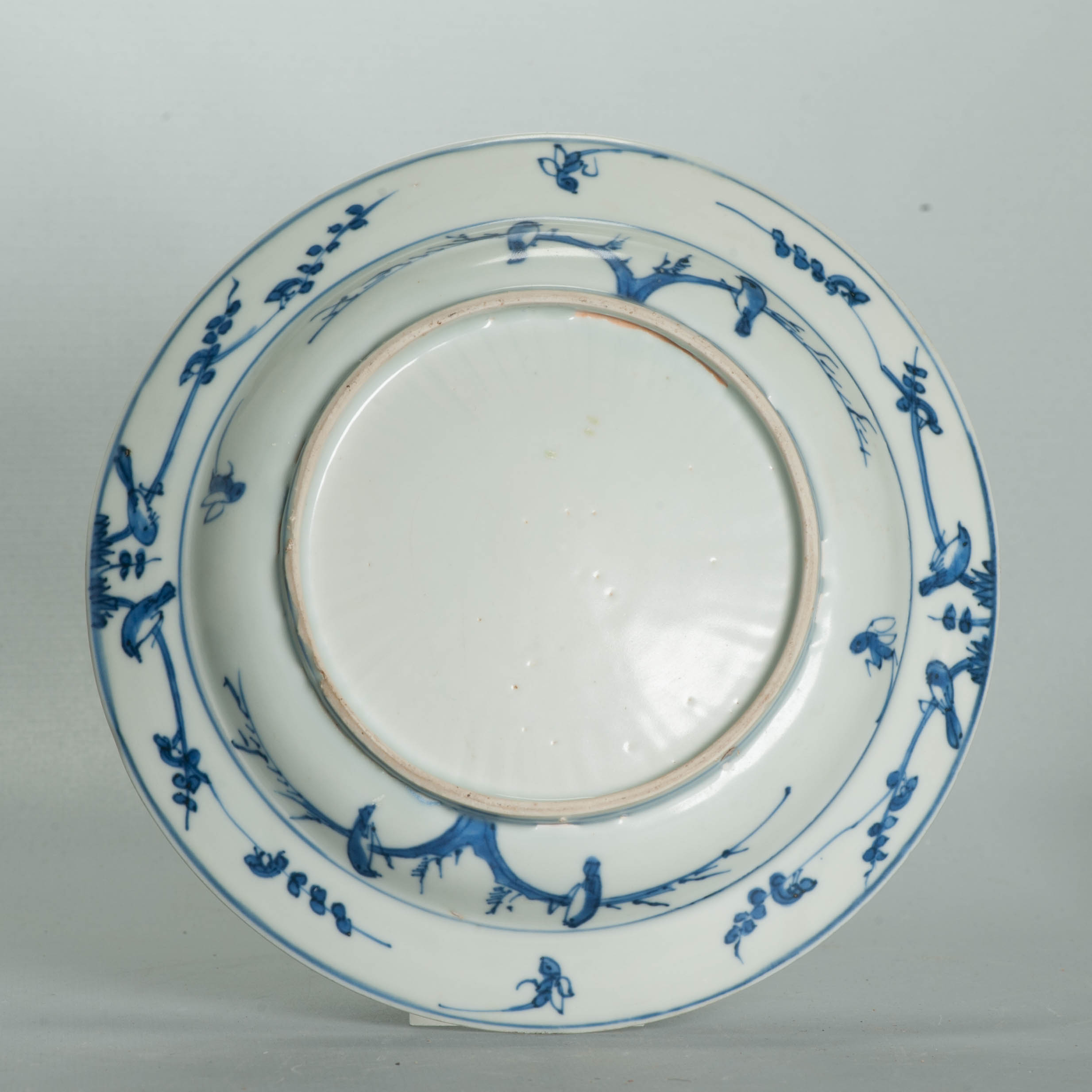 Antique Chinese Porcelain 16th century Wanli - Jiajing Period plate with landscape Ming - Image 9