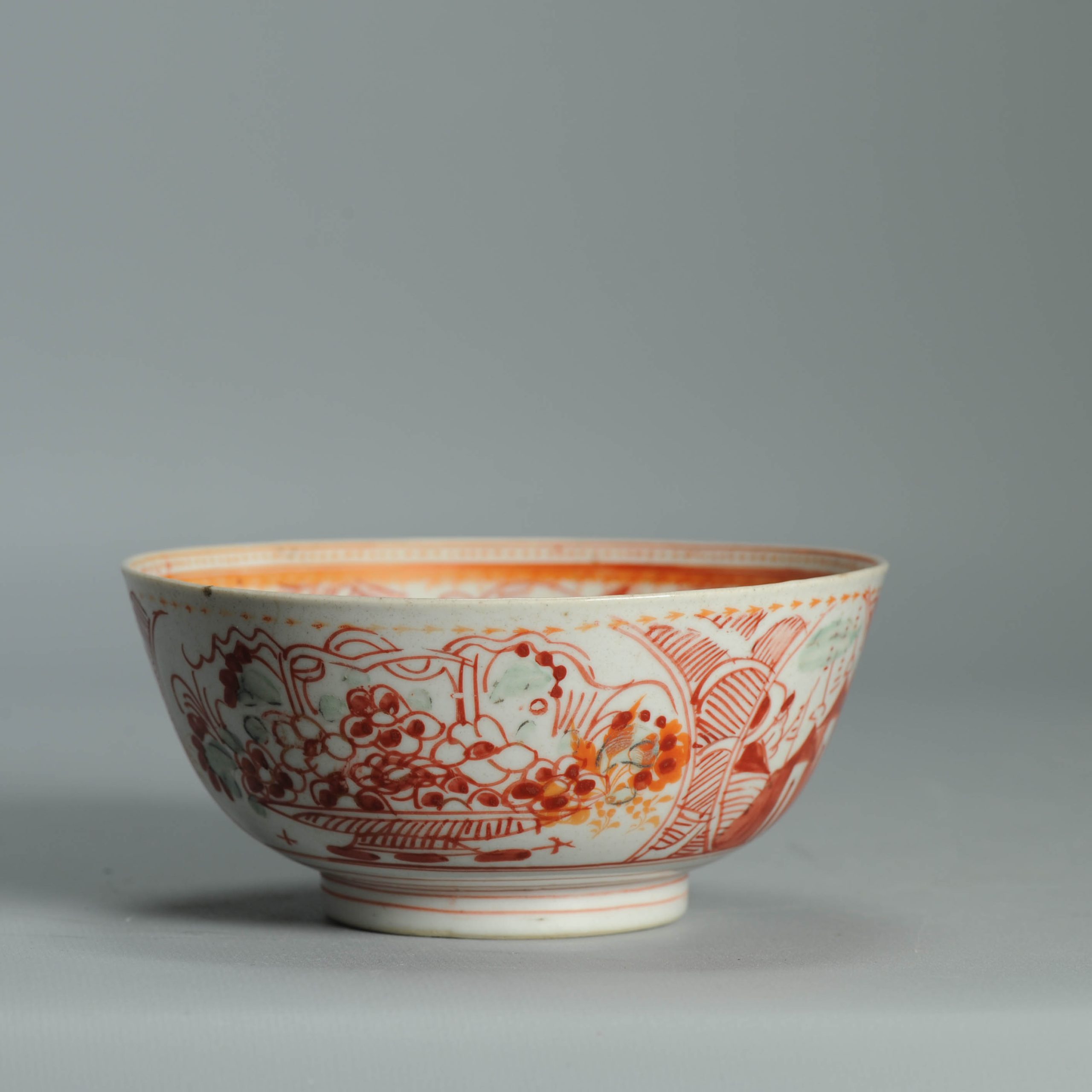 Antique 1720-30 Qing Chinese Porcelain Bowl European Amsterdam Bont Decoration - Image 12