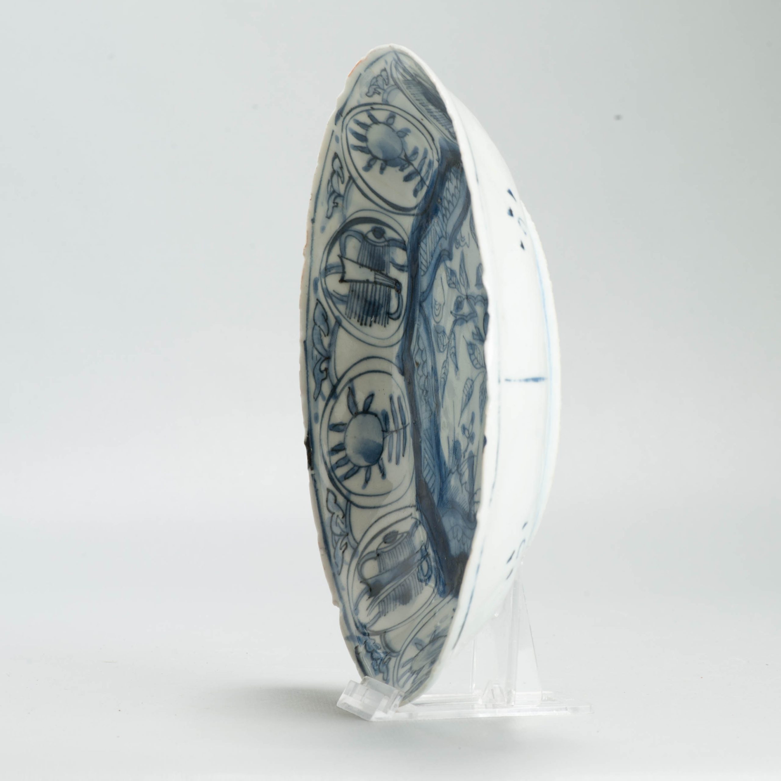 Antique Chinese Porcelain Ca 1600 Wanli Period plate with landscape Objects - 图片 14