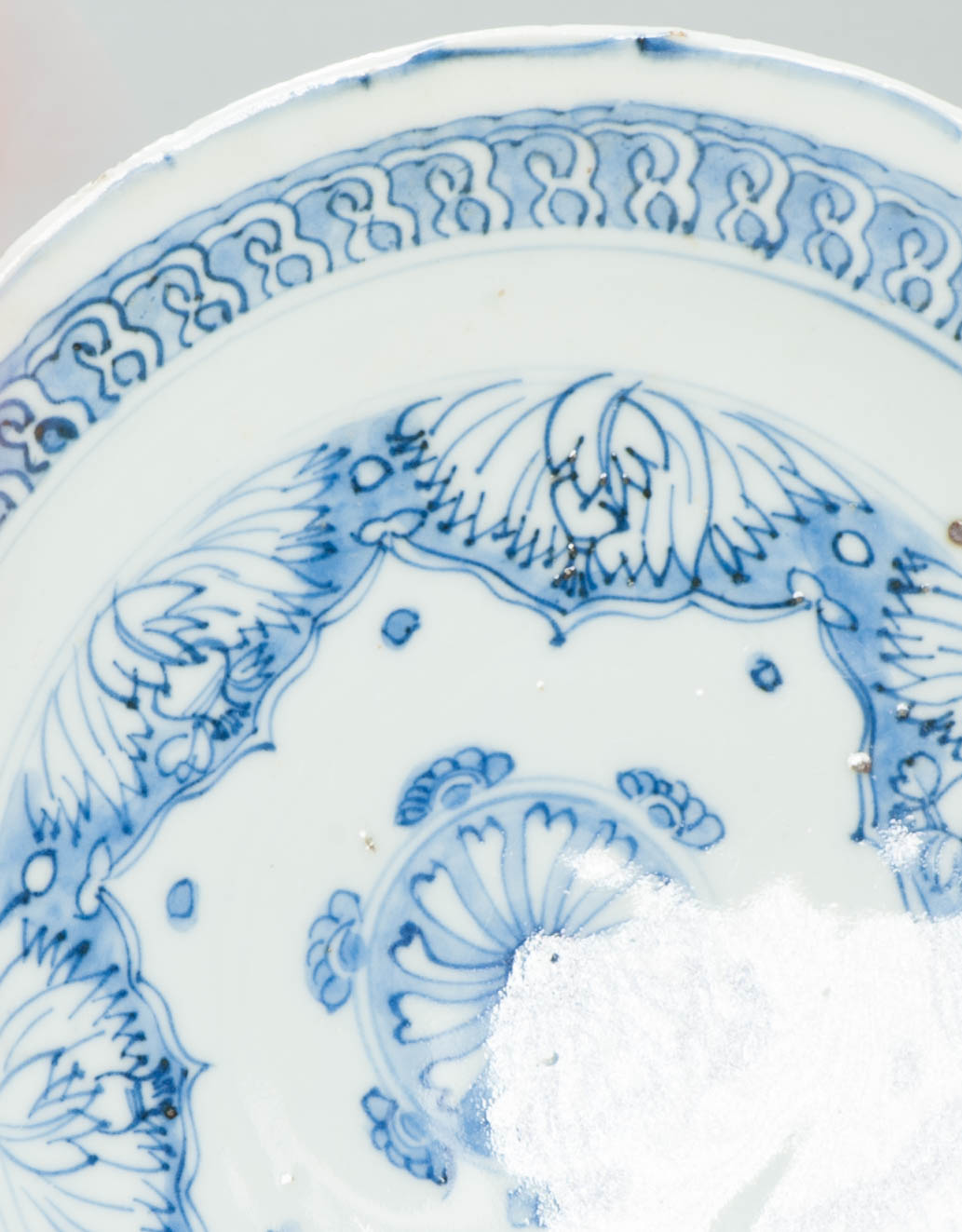 Antique 17th C Chinese Porcelain Tianqi-Chongzhen Buddhist Plate Ming - Image 7