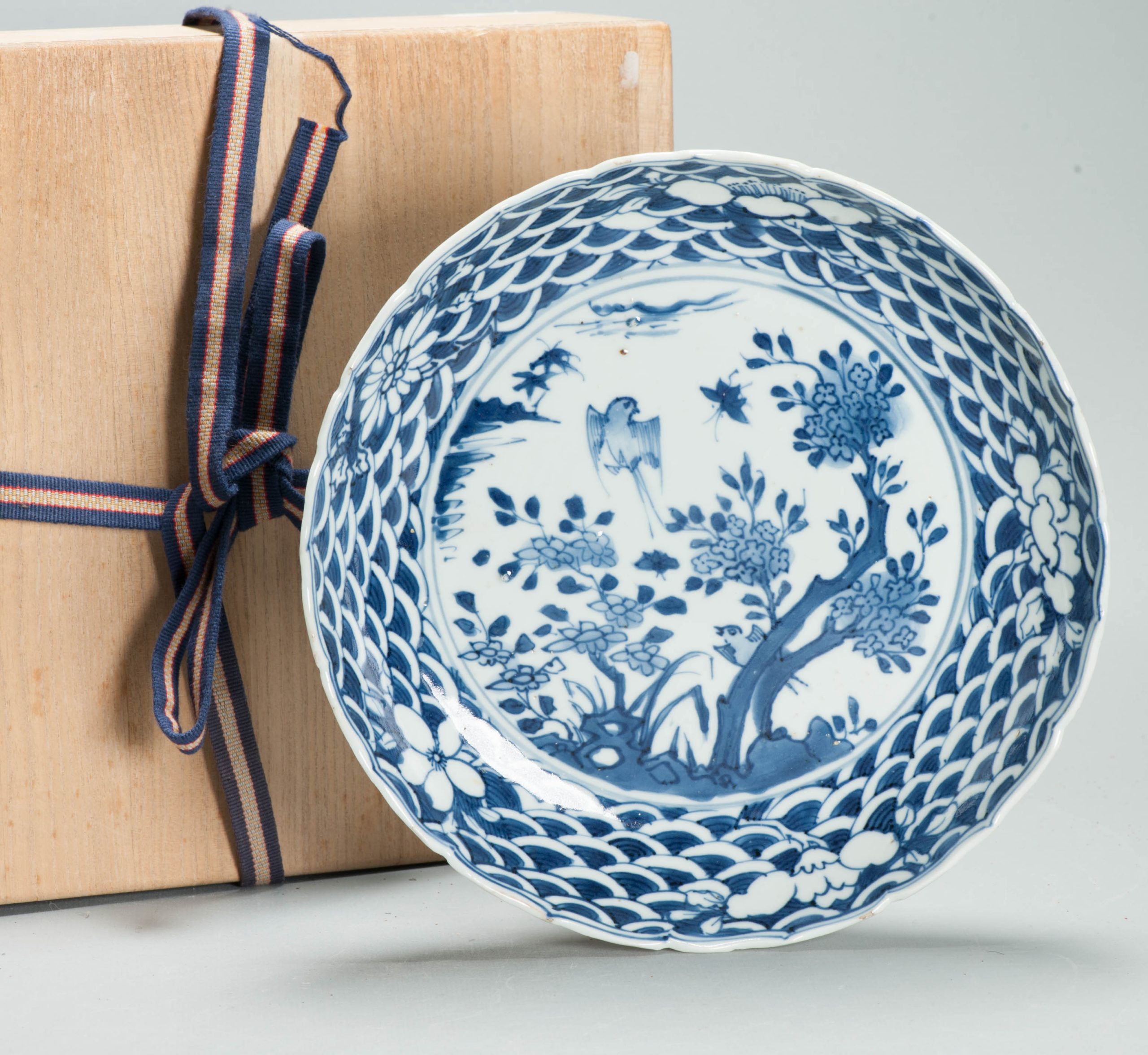Antique 17th C Chinese Porcelain Tianqi-Chongzhen Plate Ming Chinese Landscape - Image 2