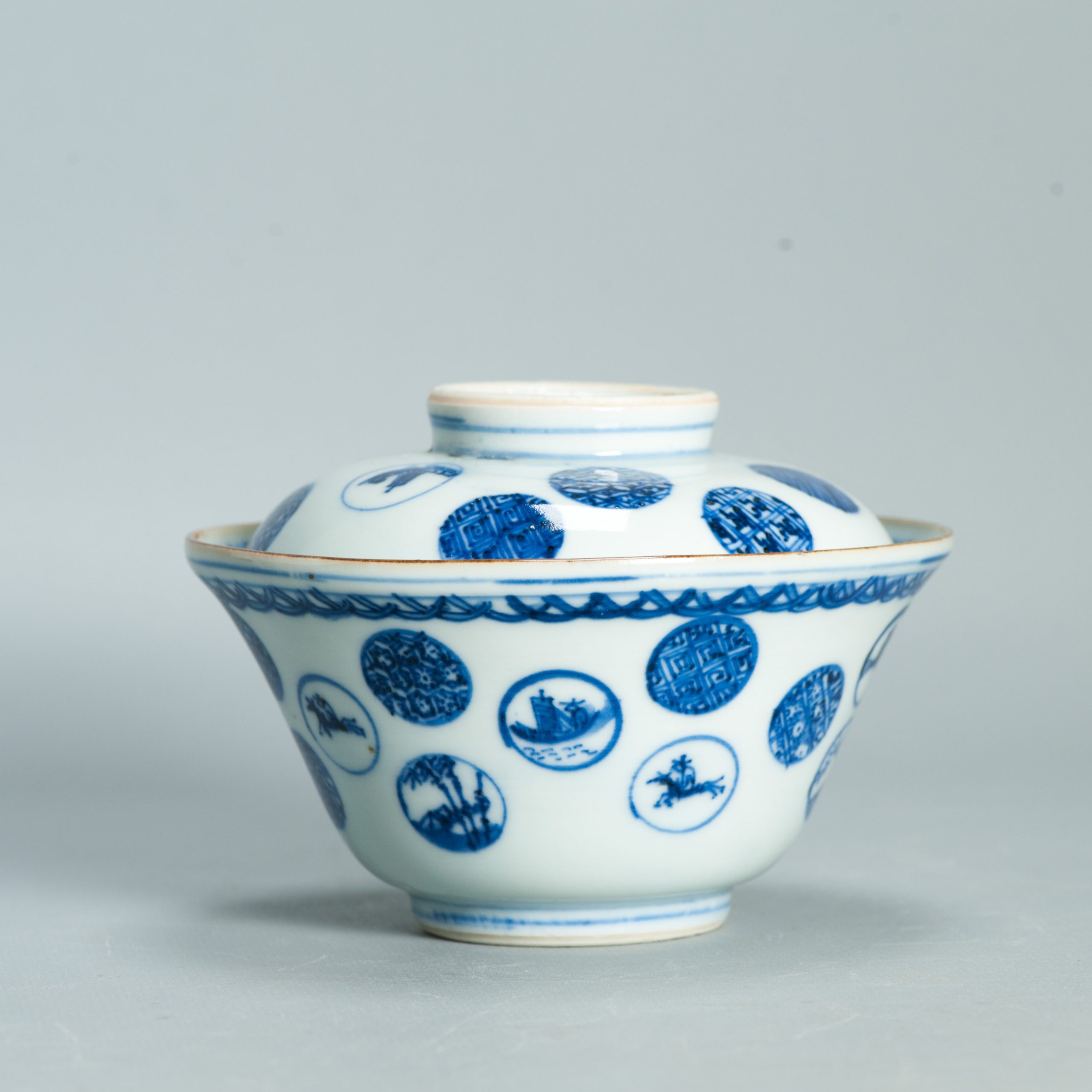 Museum Piece Ming Tianqi Period Shonzui 17th C Chinese Porcelain Ming Gaiwan - Image 40