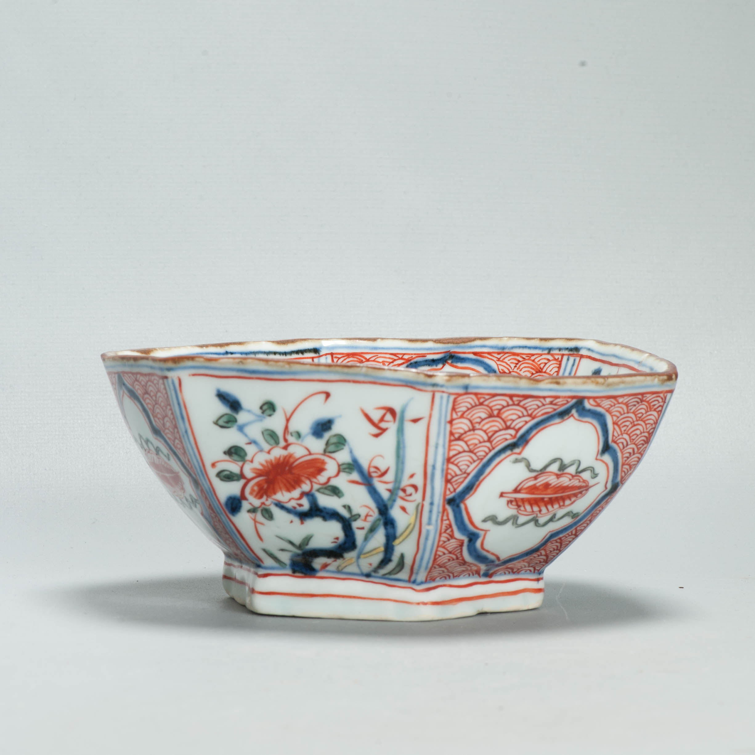 Very Rare Antique Chinese 17th C Chongzhen / Transitional Ko Akae Bowl Chinese Porcelain