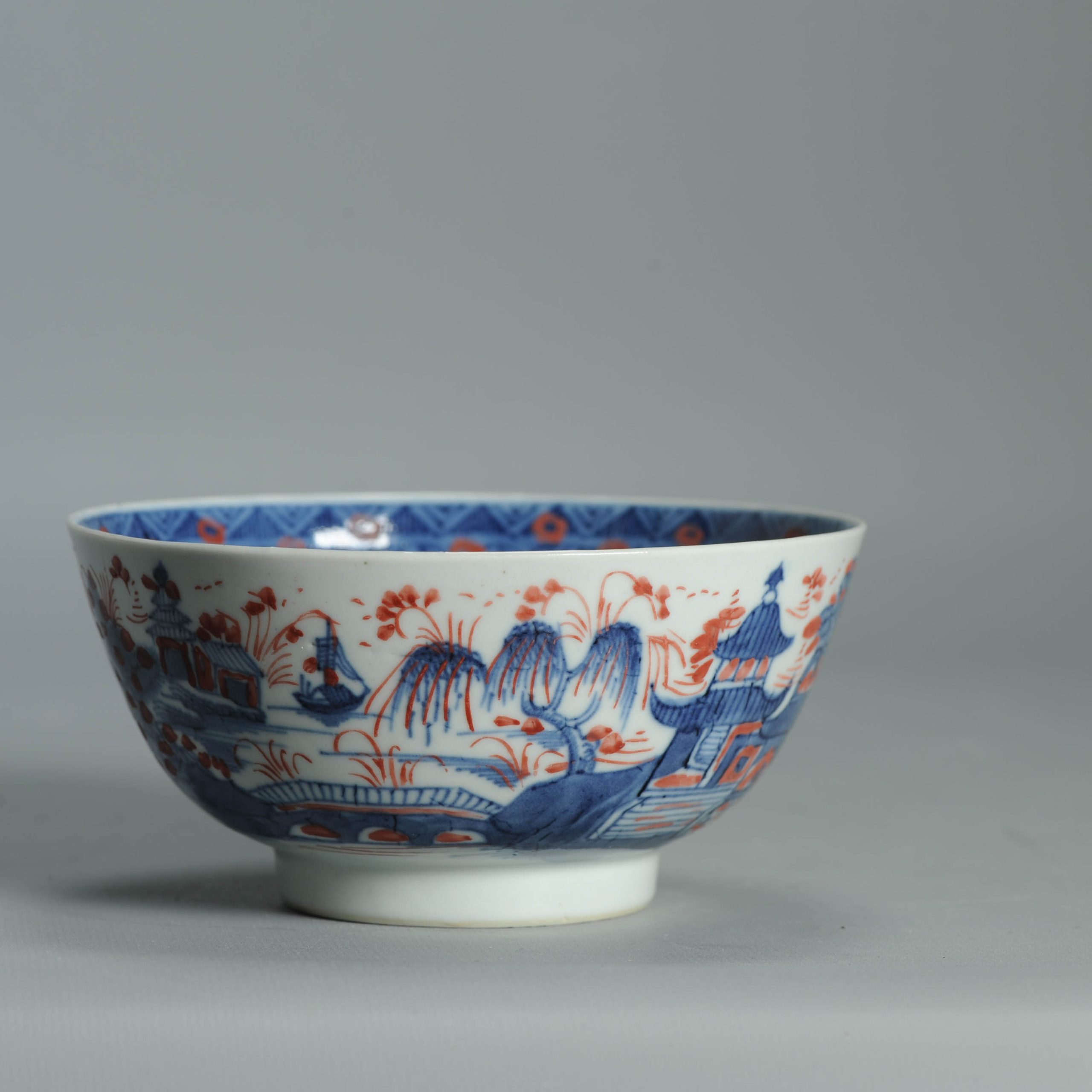 Antique 1720-30 Qing Chinese Porcelain Bowl European Amsterdam Bont Decoration - Image 11