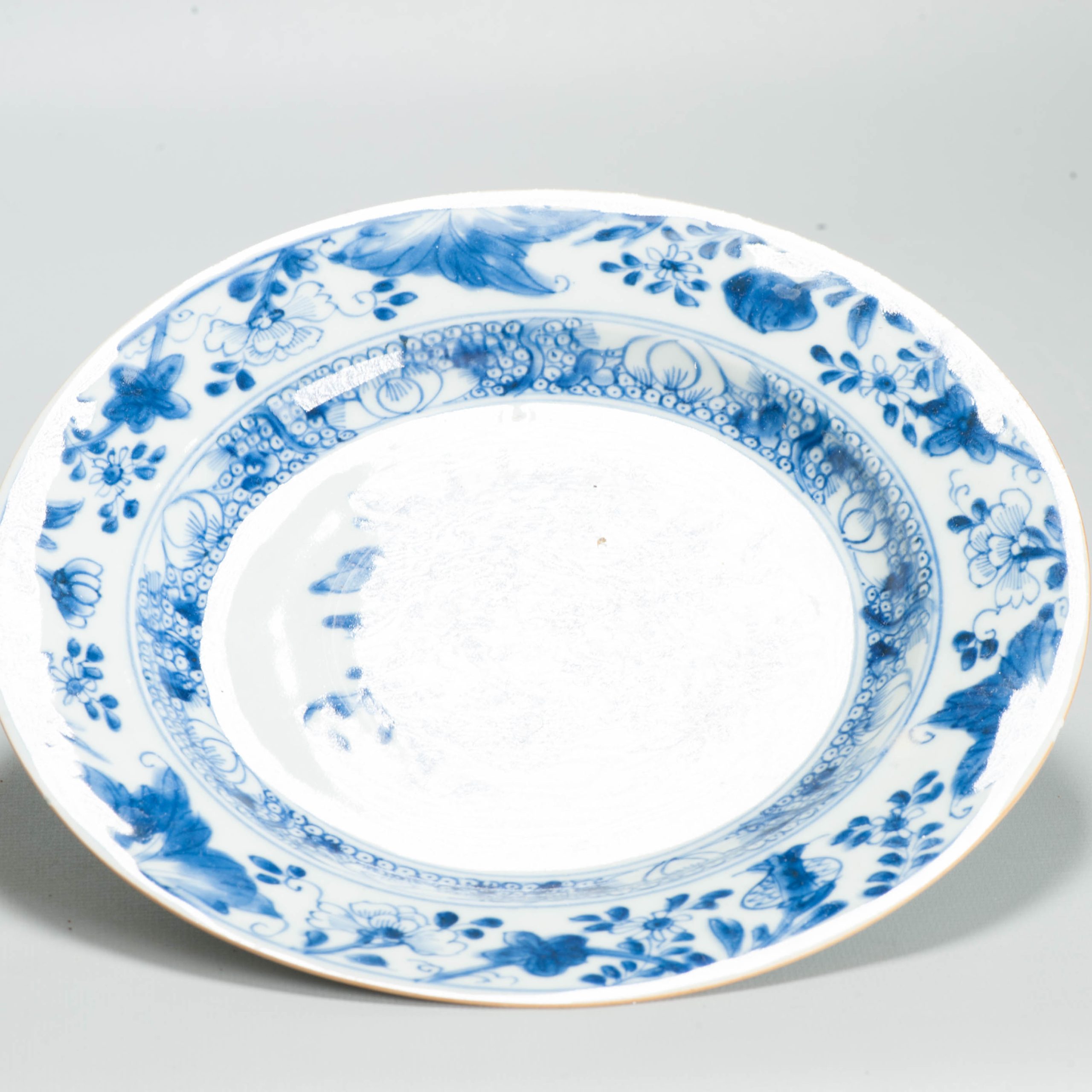 Antique Chinese Porcelain Kangxi Period Plate Dish Flowers China - Image 15