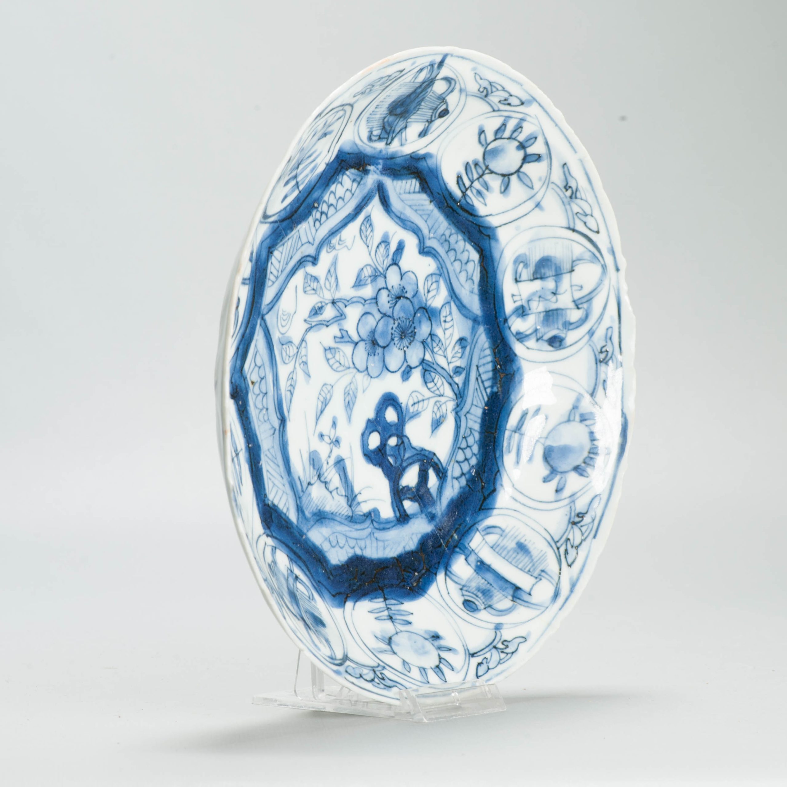 Antique Chinese Porcelain Ca 1600 Wanli Period plate with landscape Objects - 图片 6