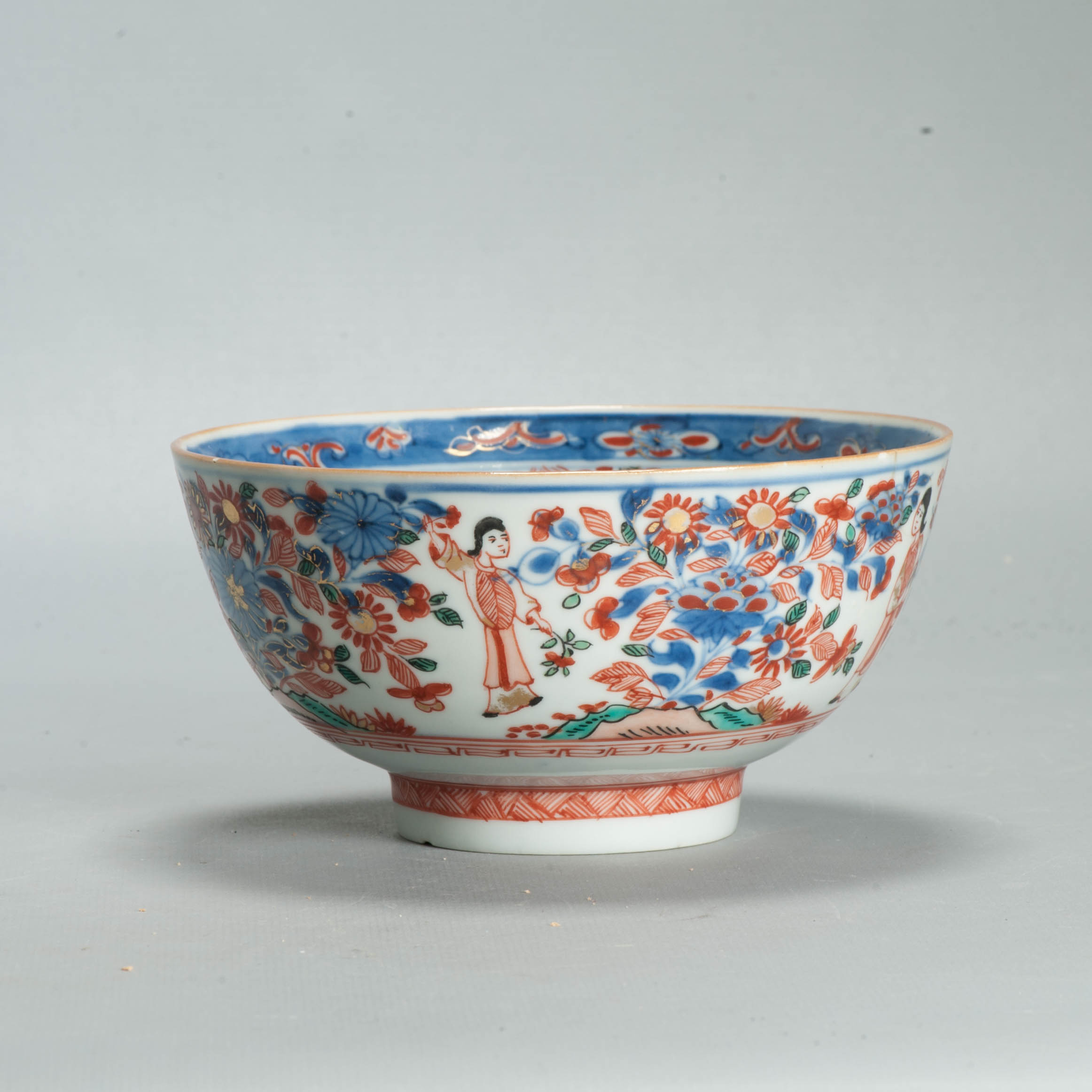 Antique 1720-30 Qing Chinese Porcelain Bowl European Amsterdam Bont Decoration - 图片 16