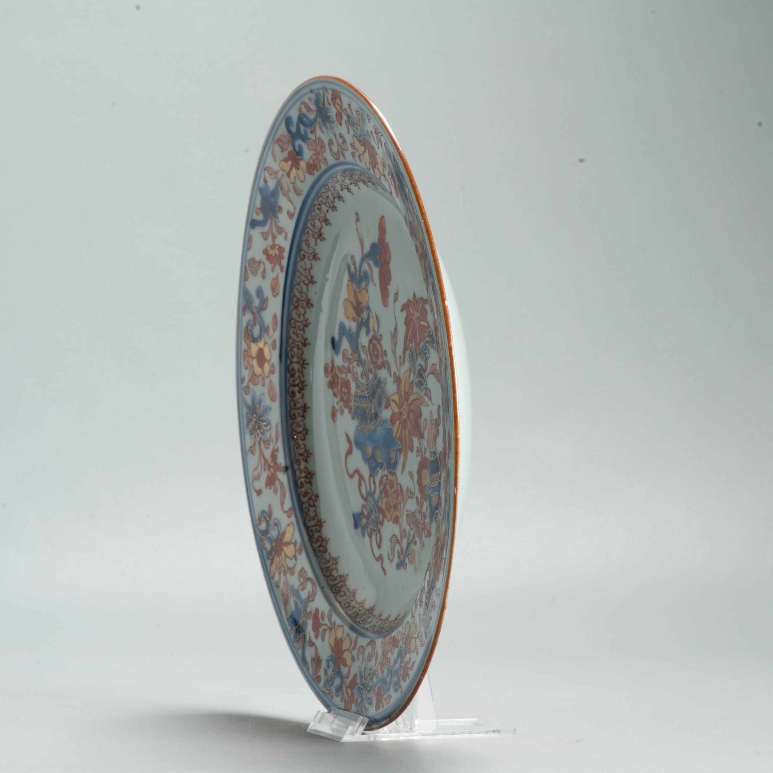 Antique Kangxi Imari Chinese Plate 18th Plate Chinese Porcelain Qing Dynasty - Image 12