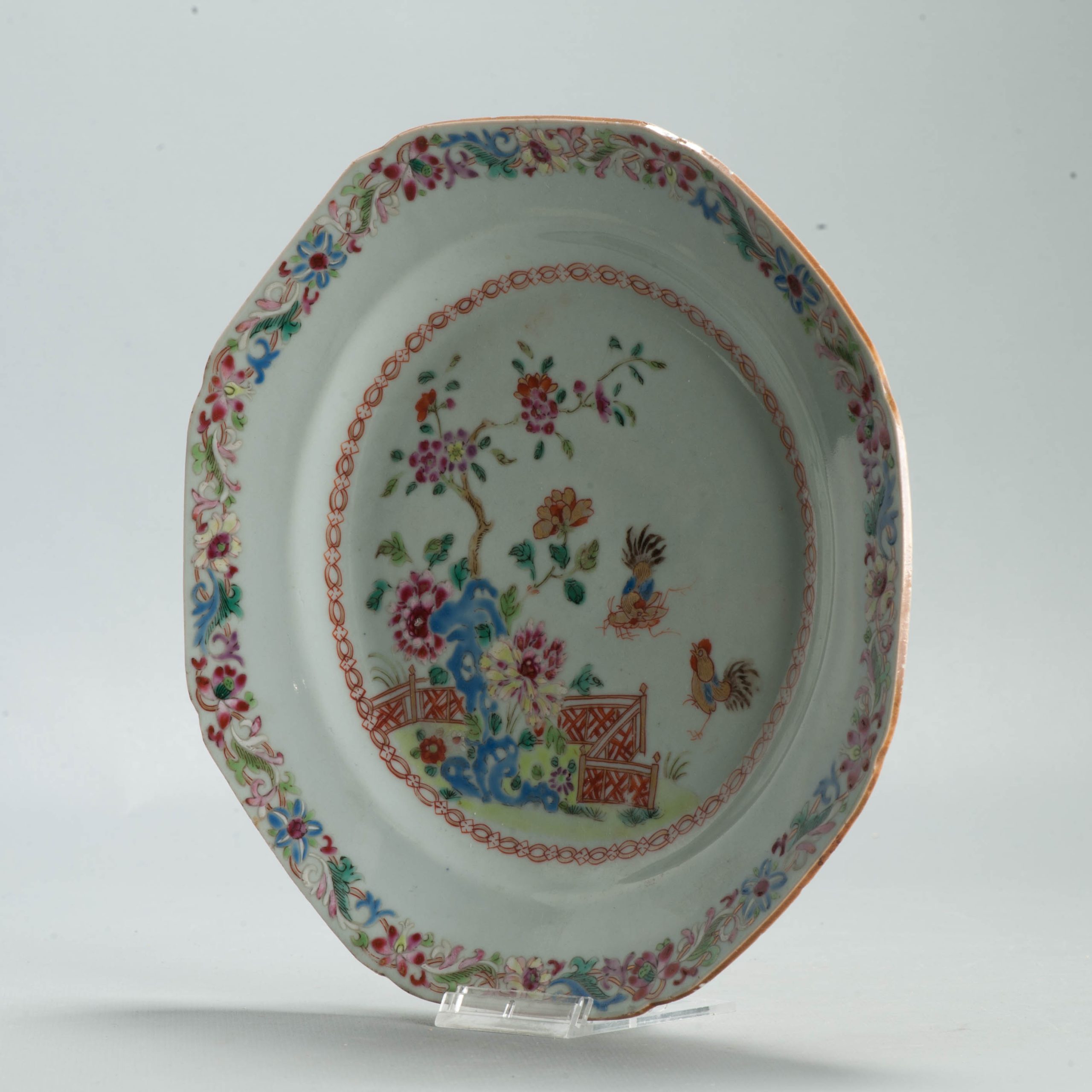 Antique 1730-1740 Chinese Porcelain Teapot China Lotus Rose Qianlong Period - Image 13
