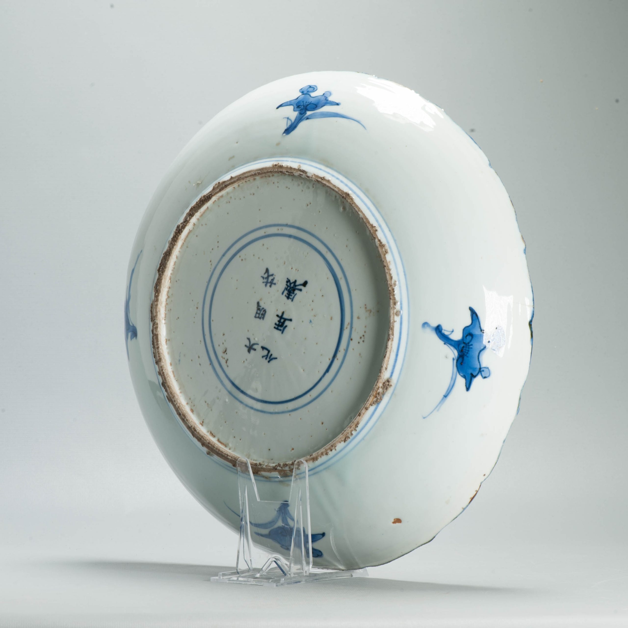 Large Antique Early 17th Century Ming Chinese Kosometsuke Dish Birds 35cm - Image 6