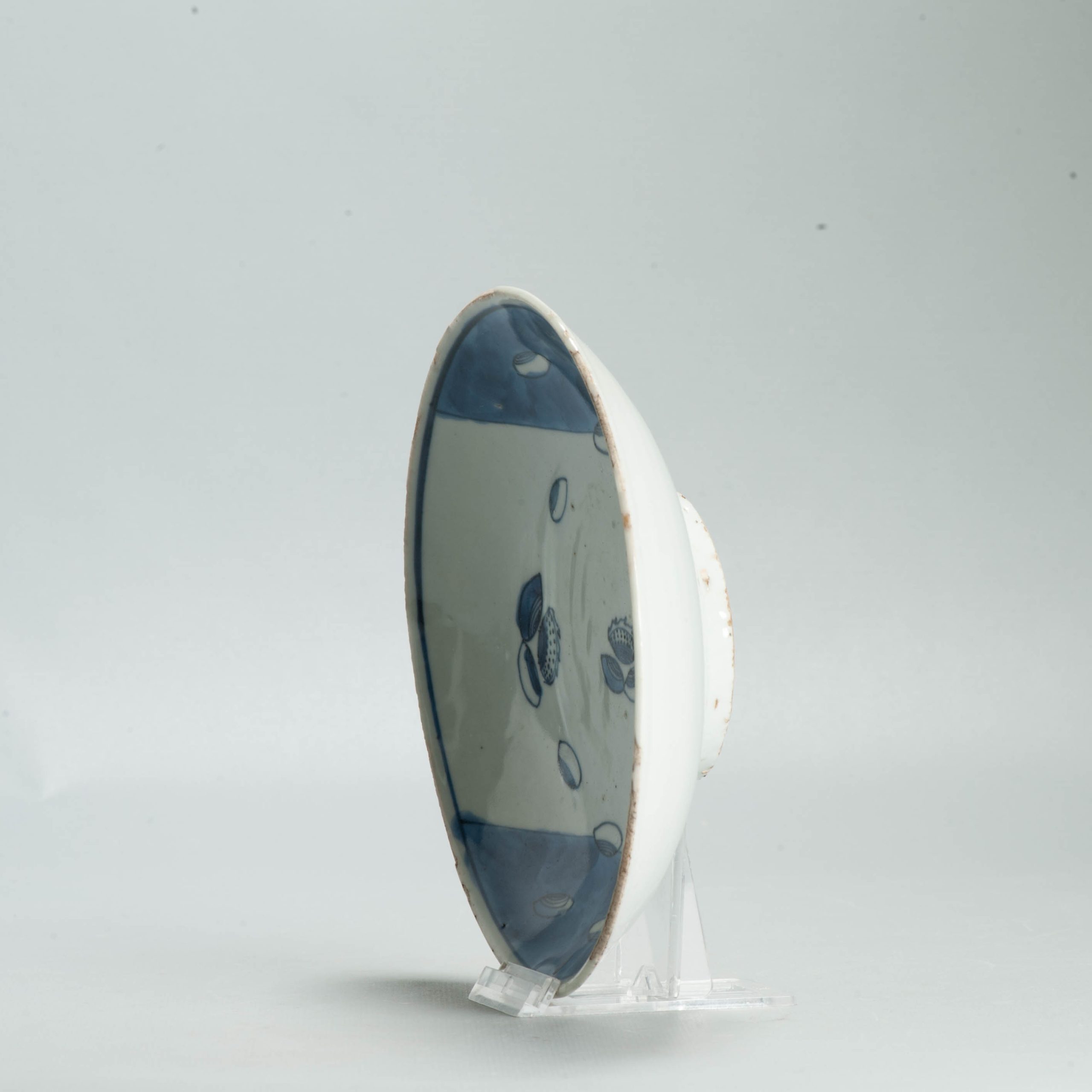 Antique 1600-1644 Chinese Porcelain Ming Transitional Tianqi Shell Beach Plate - Image 12