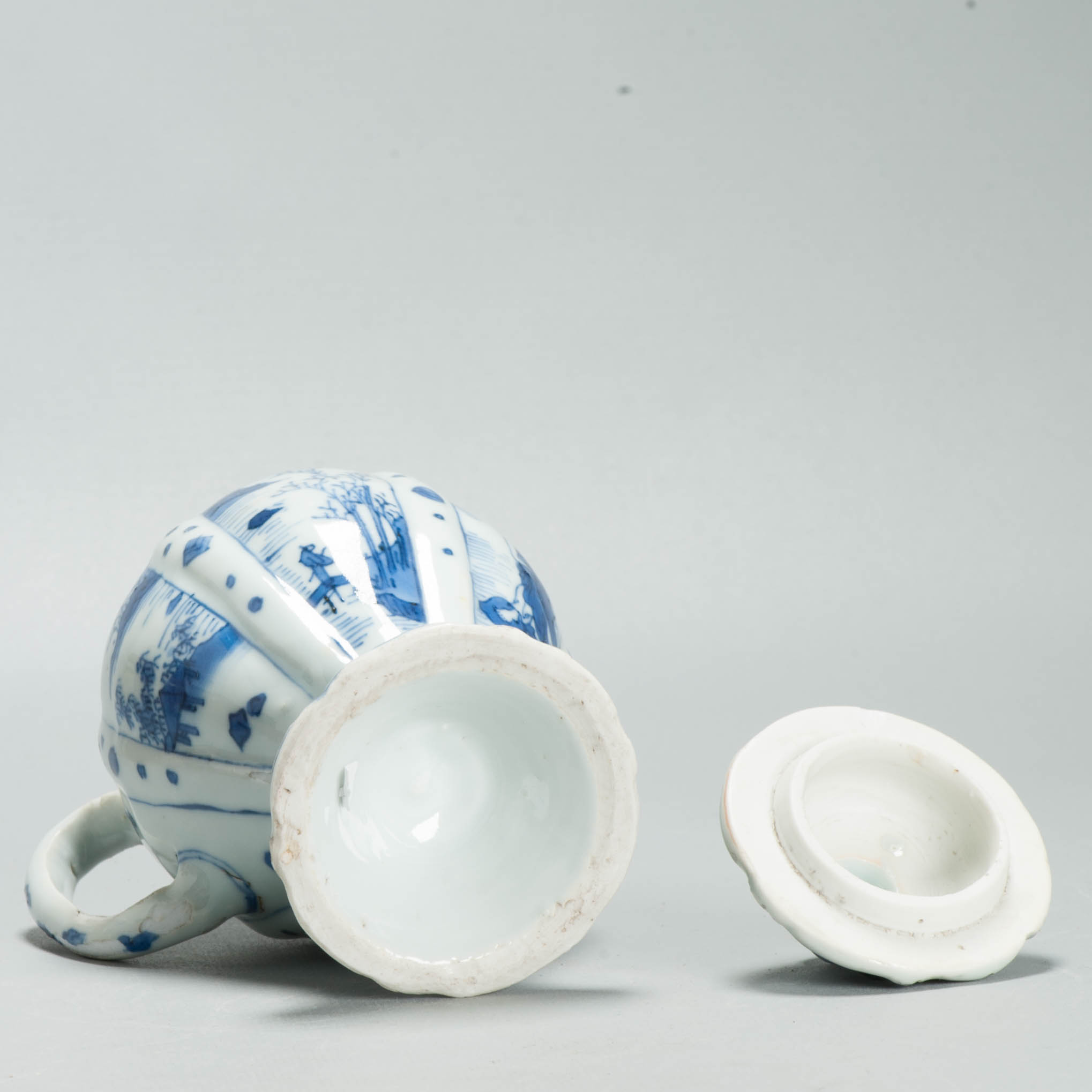 Museum Piece Ming Chongzhen Shunzi 17th C Chinese Porcelain Mustard Jar - Image 13
