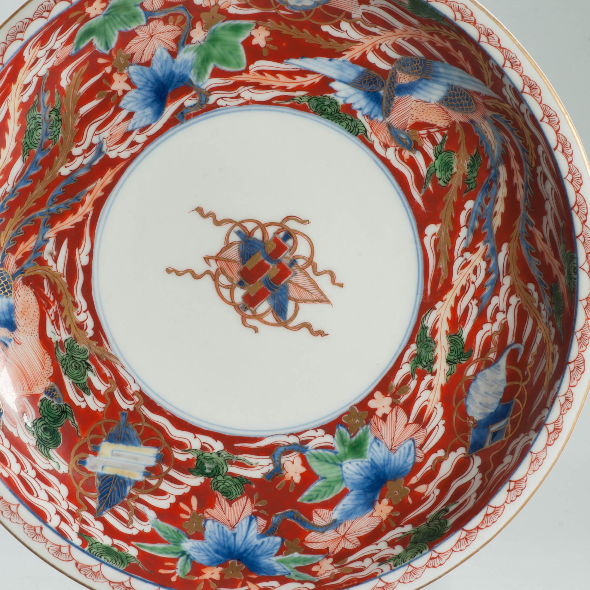 Antique Arita Kiln Edo/Meiji Period Imari Plate ca Japanese Porcelain Floral - Image 4