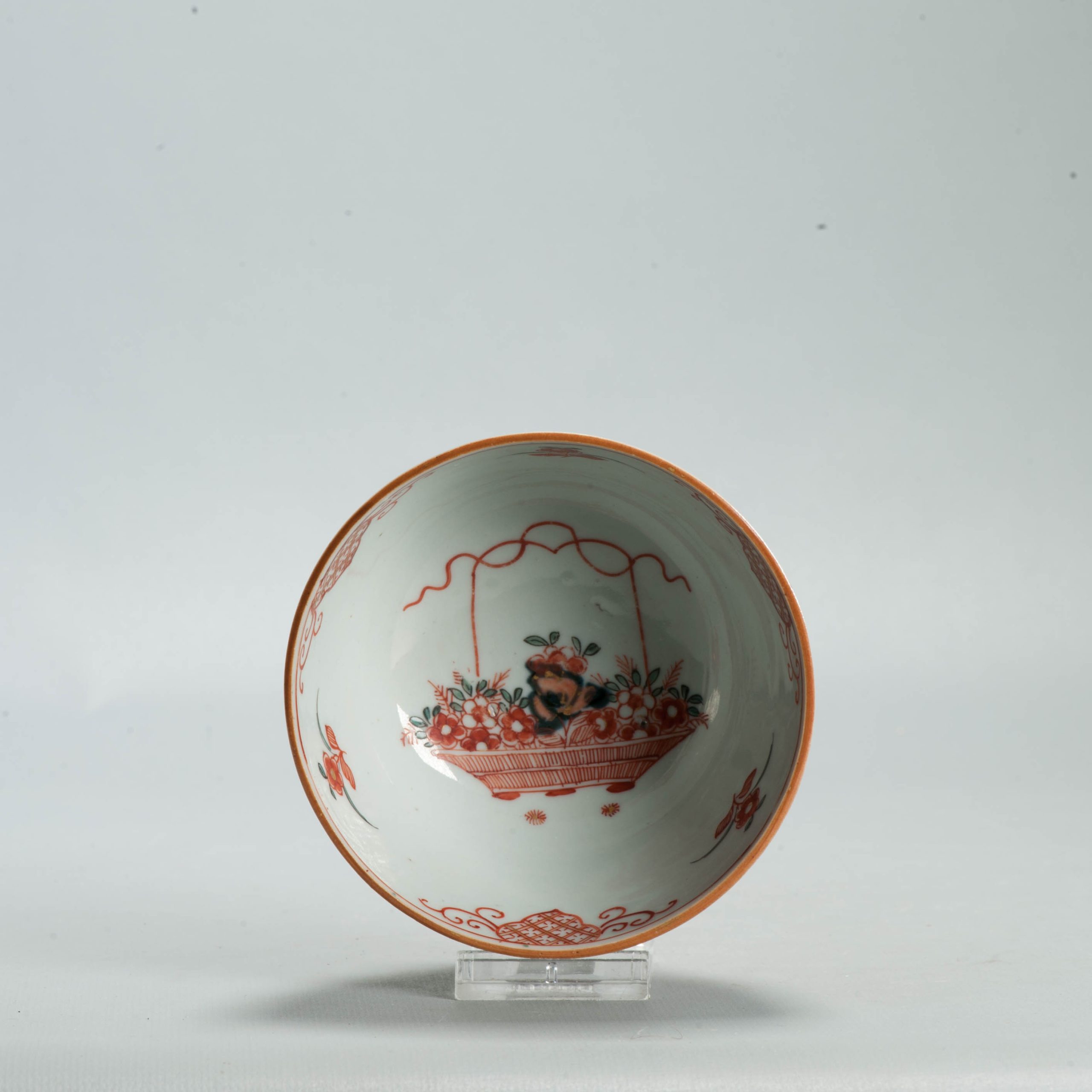 Antique 1720-30 Qing Chinese Porcelain Bowl European Amsterdam Bont Decoration - Image 3