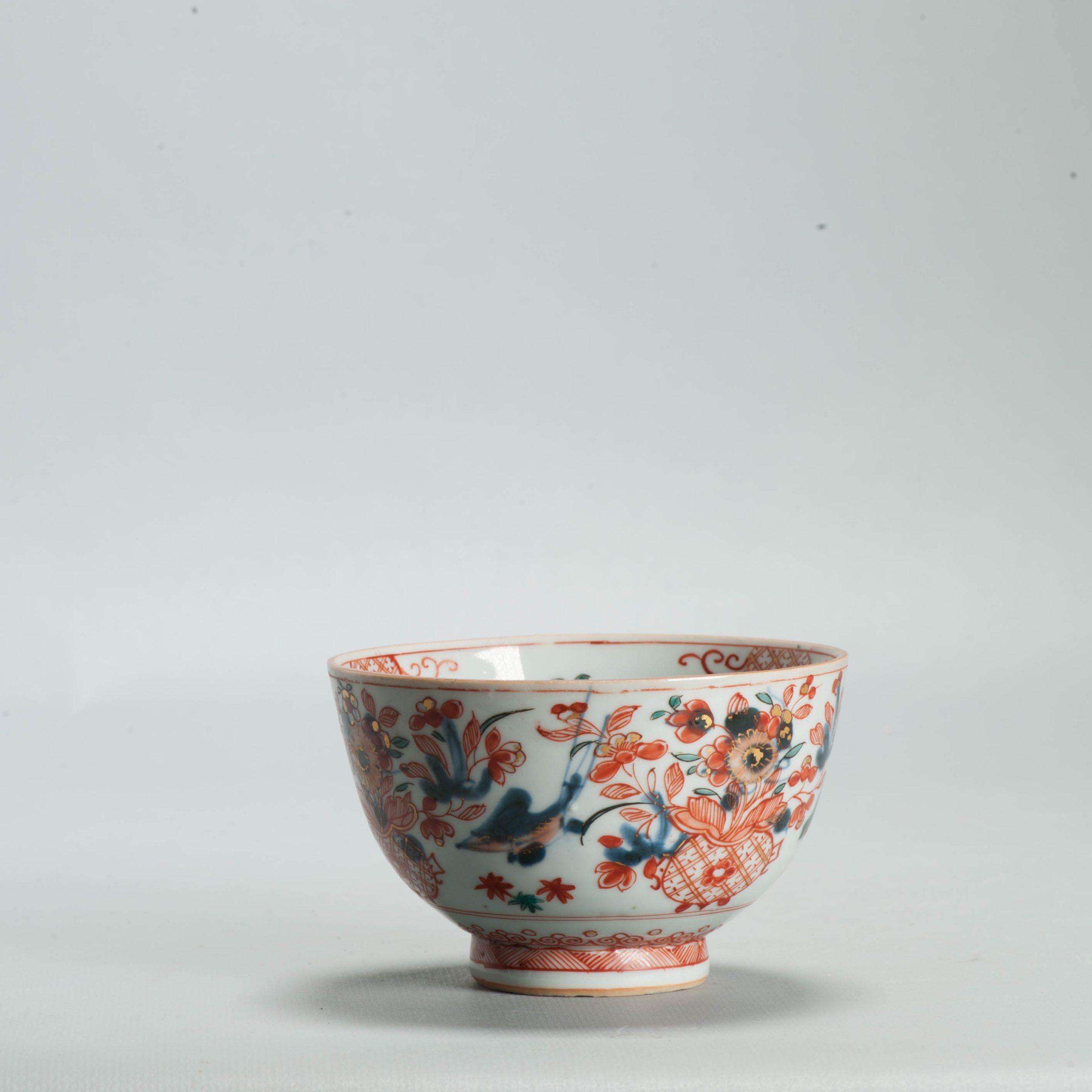 Antique 1720-30 Qing Chinese Porcelain Bowl European Amsterdam Bont Decoration - Image 8