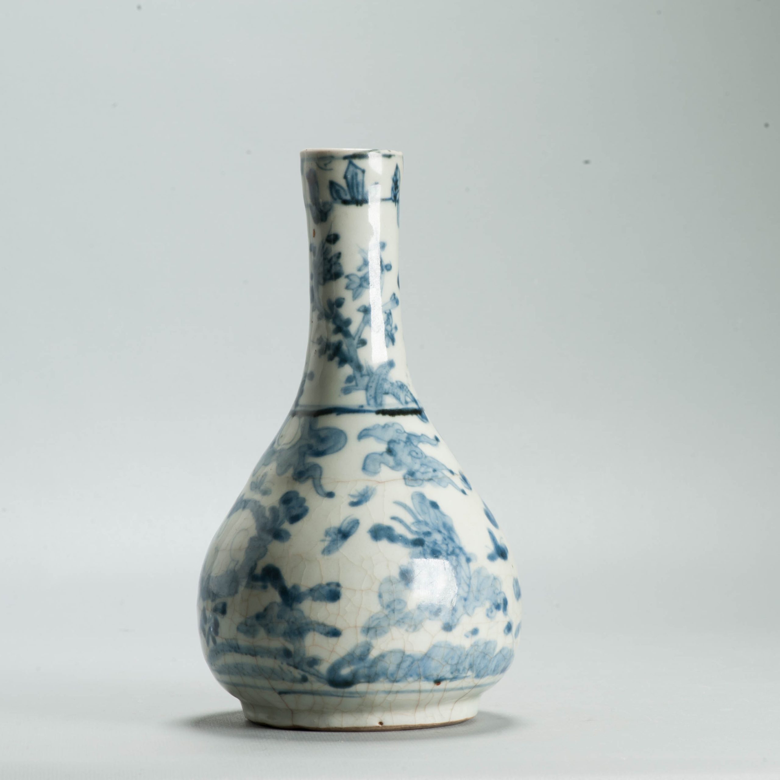Antique Ming Wanli Chinese Swatow Zhangzhou Porcelain Vase Rabbit Carp - Image 10