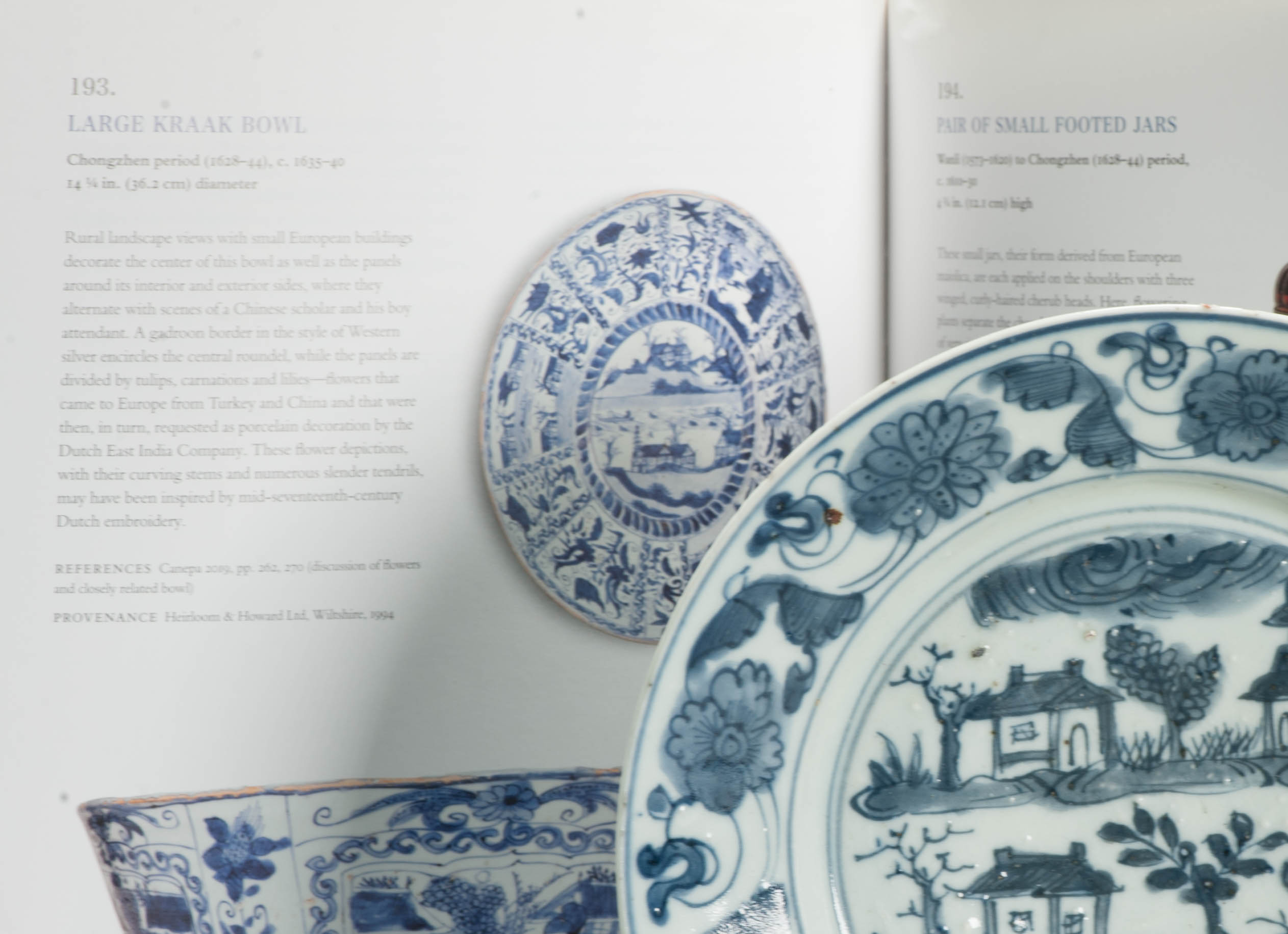 Antique Chinese Porcelain 16/17th century Plate European Houses Flowers - Image 2