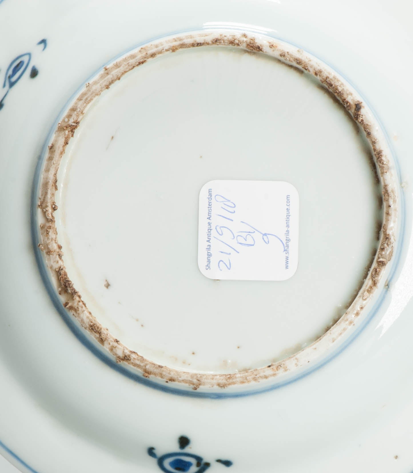 Antique Late Ming 17th c Chinese Porcelain China Dish Scholar Literati - Image 8