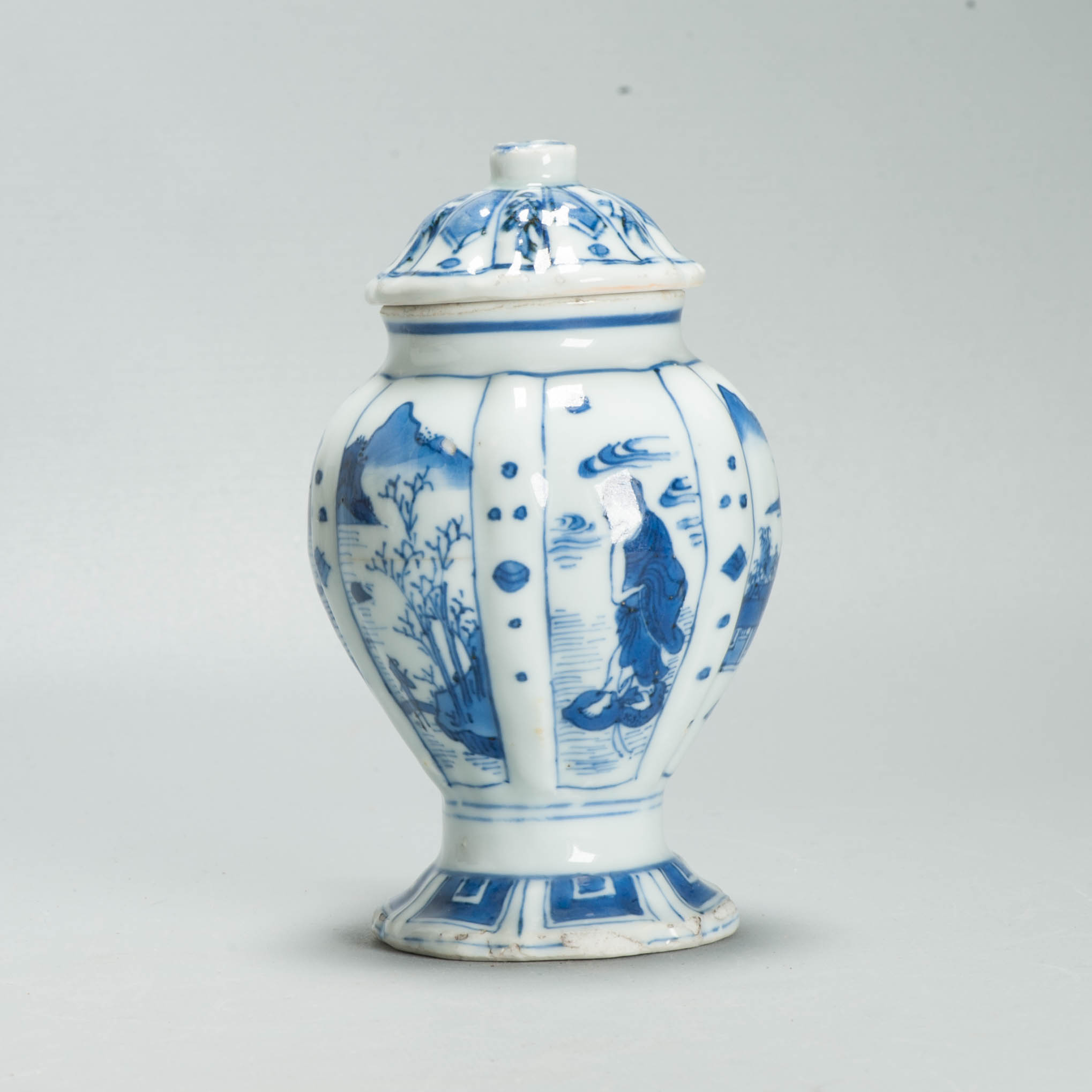 Museum Piece Ming Chongzhen Shunzi 17th C Chinese Porcelain Mustard Jar - Image 10