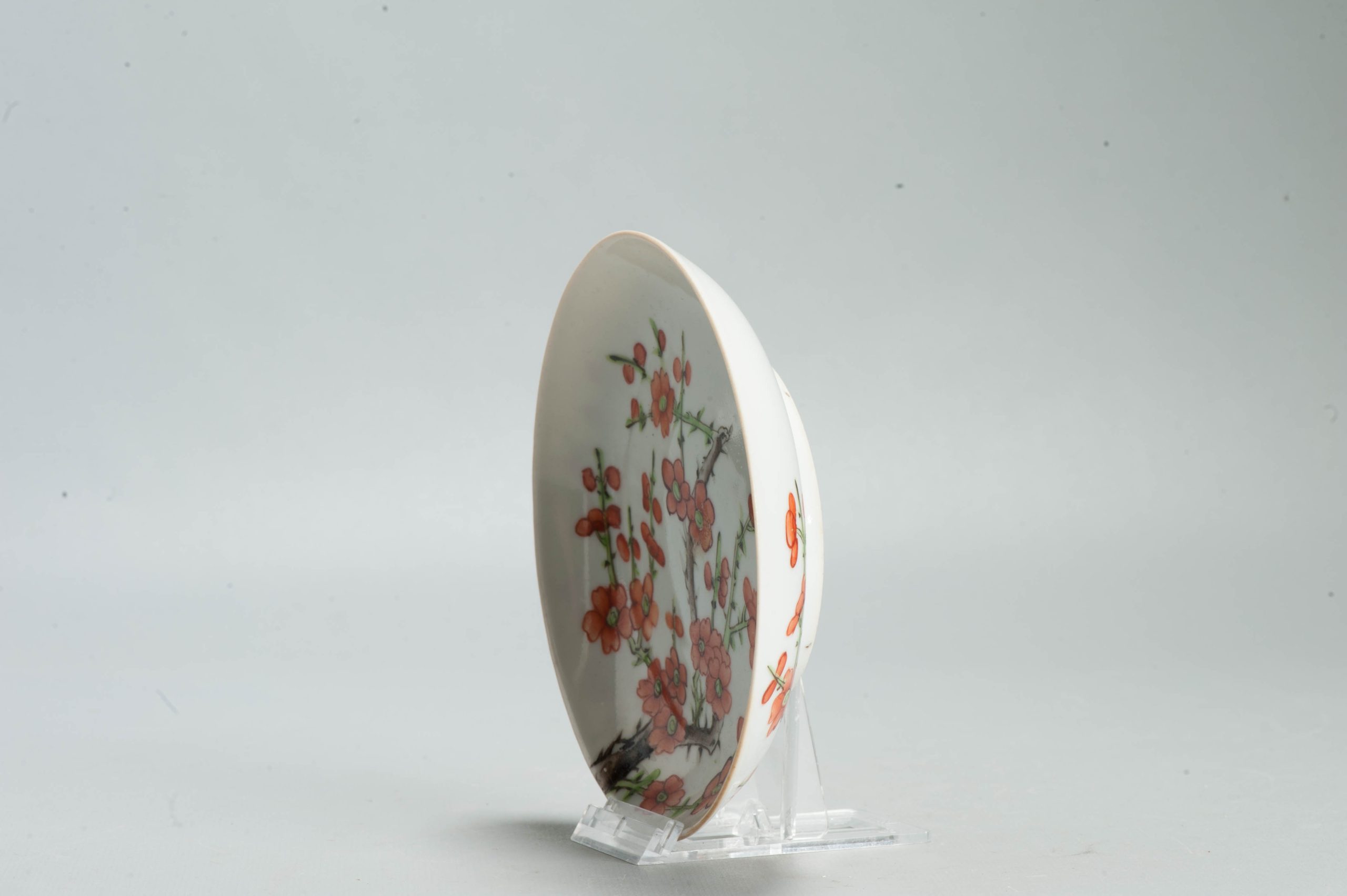 Antique Chinese Porcelain Qianlong Marked 19th C Prunus Dish - Image 12