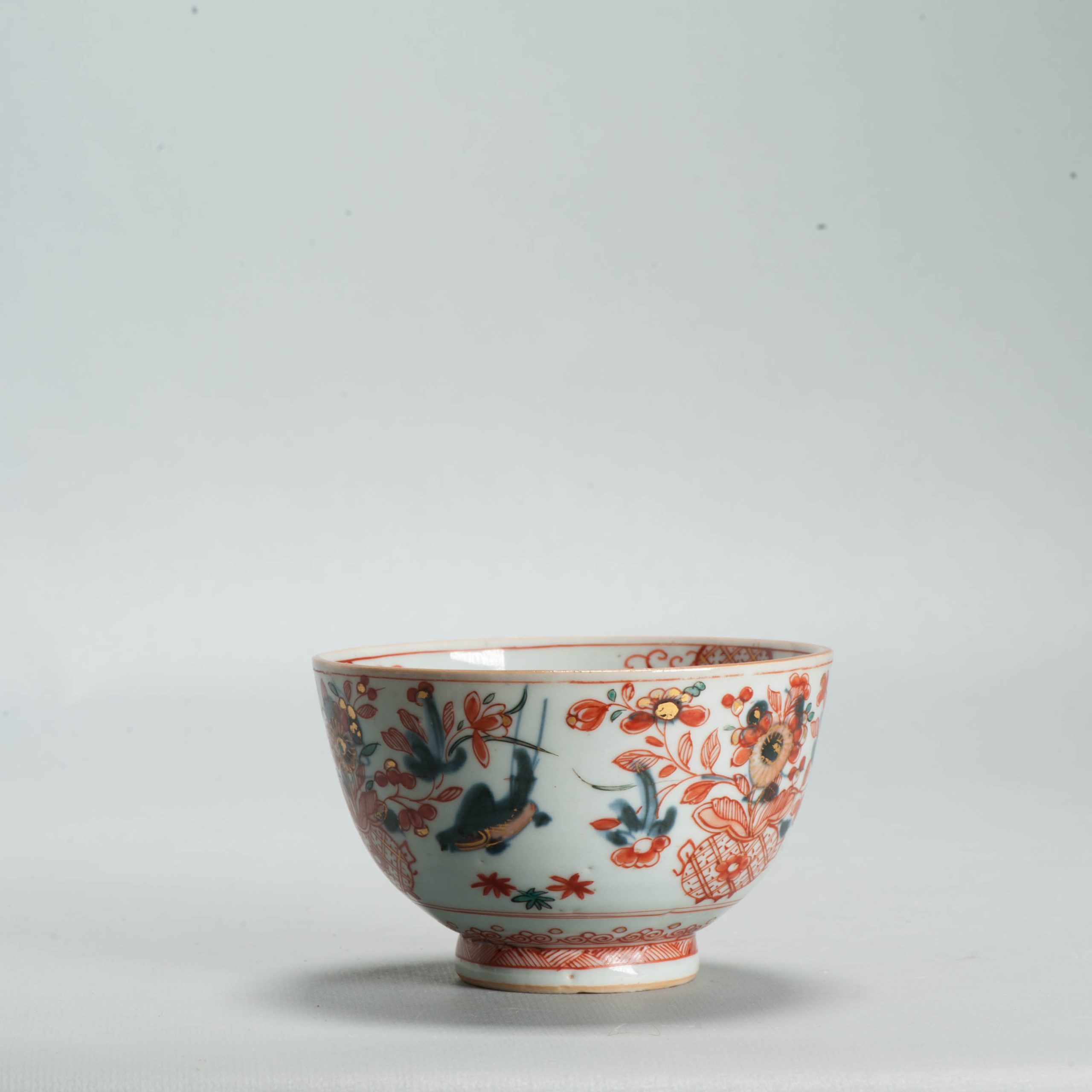 Antique 1720-30 Qing Chinese Porcelain Bowl European Amsterdam Bont Decoration - Image 5