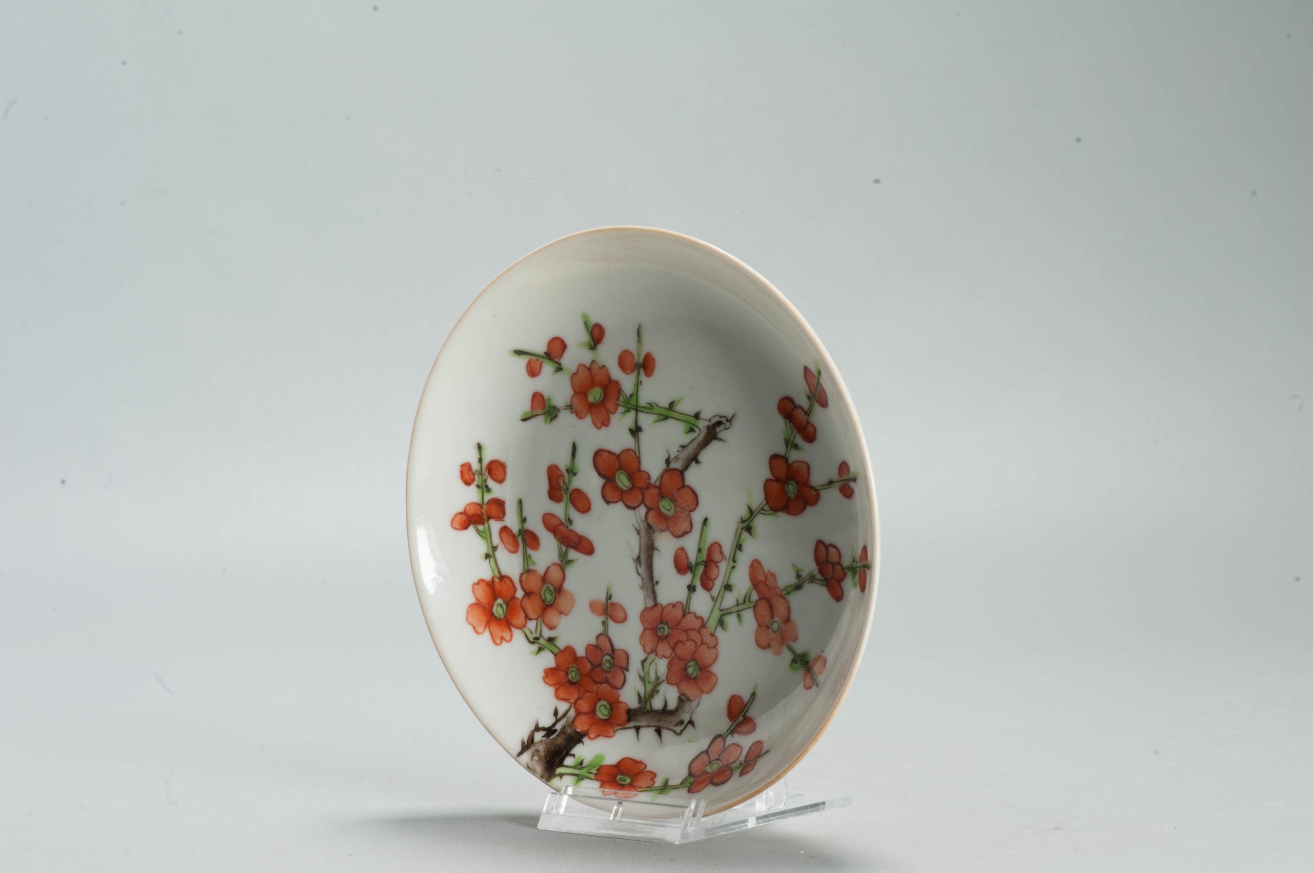 Antique Chinese Porcelain Qianlong Marked 19th C Prunus Dish - Image 13
