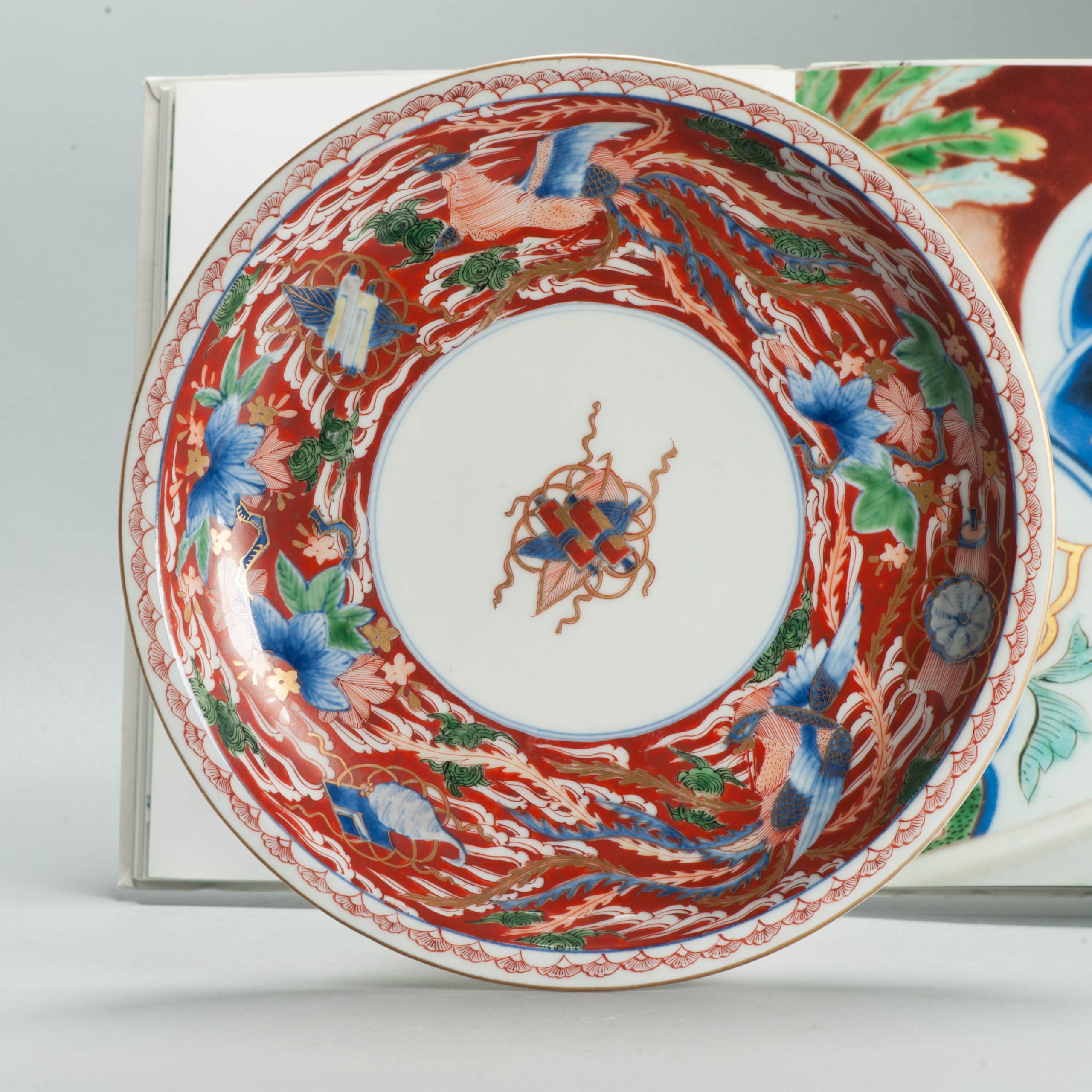 Antique Arita Kiln Edo/Meiji Period Imari Plate ca Japanese Porcelain Floral - Image 7