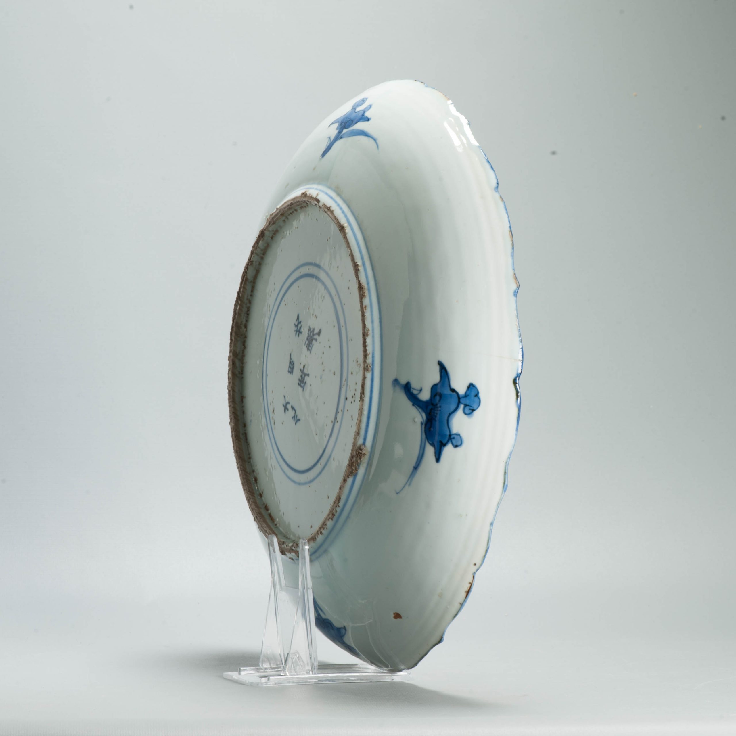 Large Antique Early 17th Century Ming Chinese Kosometsuke Dish Birds 35cm - Image 5