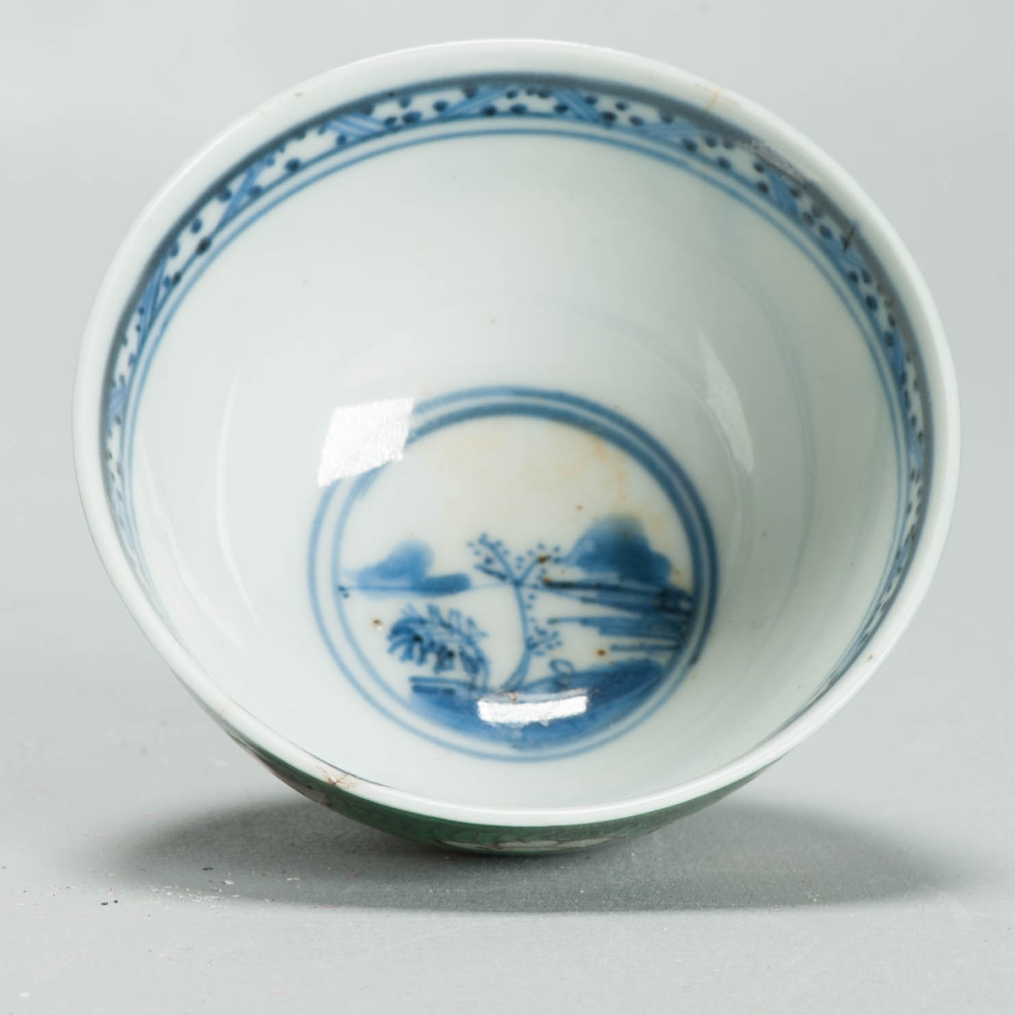 Antique Kangxi Chinese porcelain Sancai China Famille Verte Bowl Symbols - Image 4