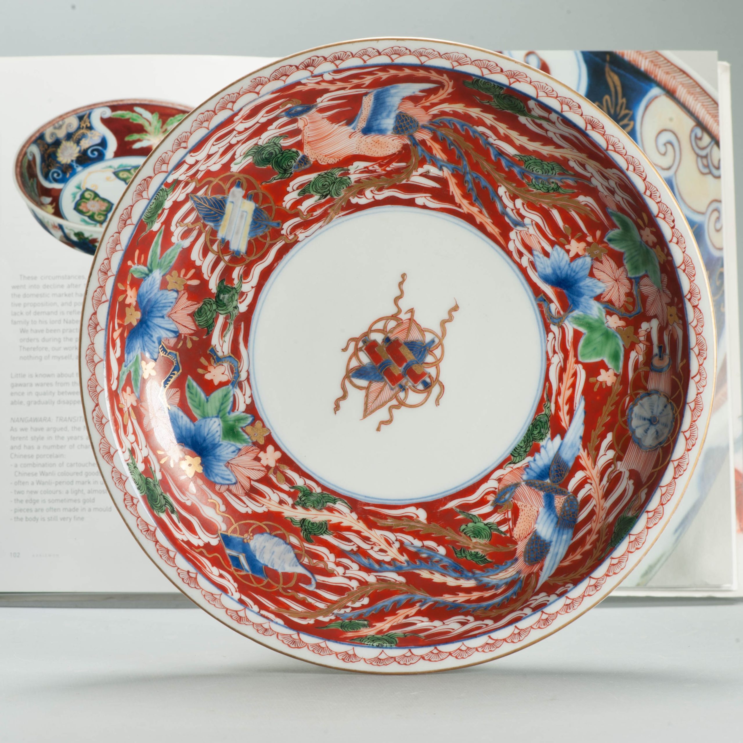 Antique Arita Kiln Edo/Meiji Period Imari Plate ca Japanese Porcelain Floral - Image 10