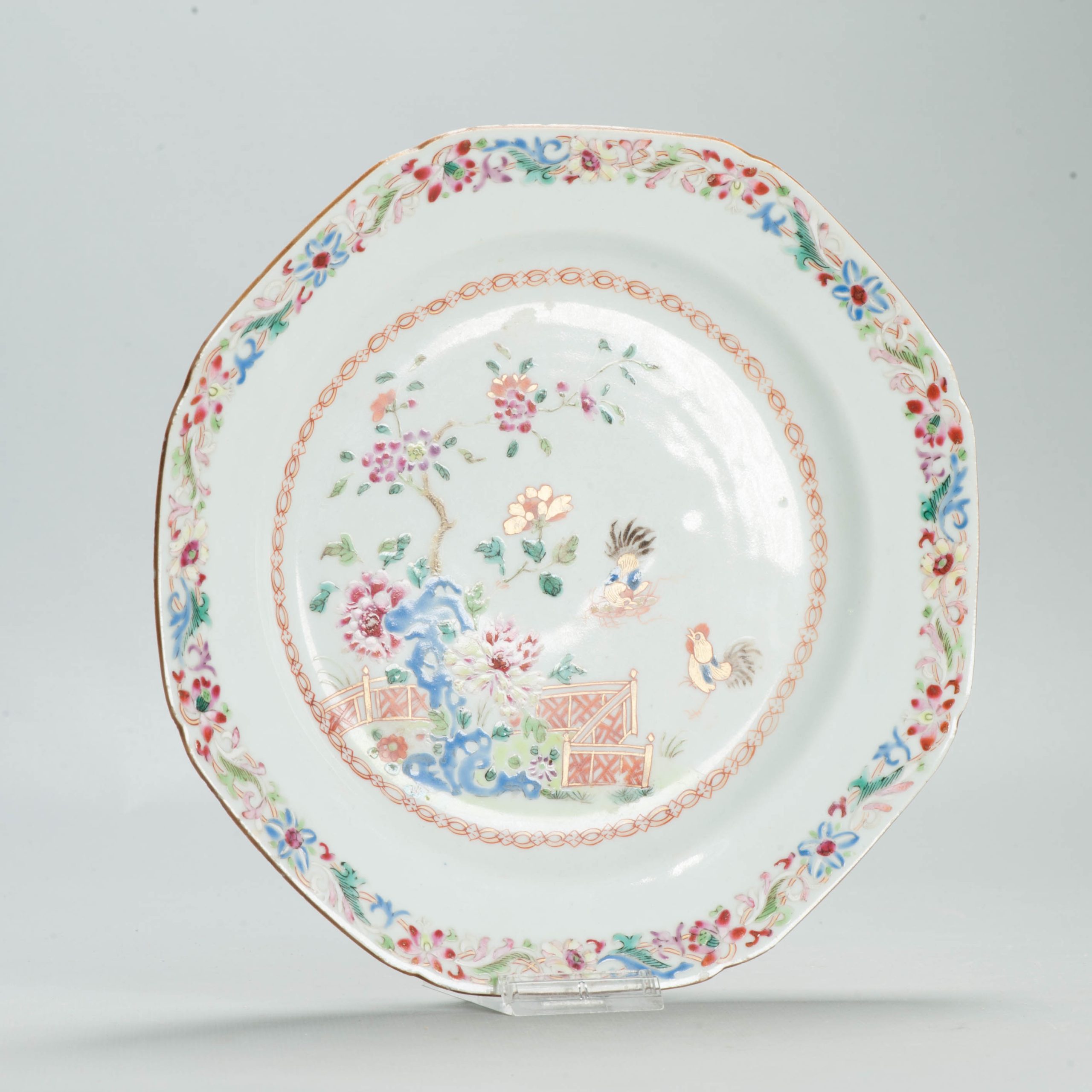 Antique 1730-1740 Chinese Porcelain Teapot China Lotus Rose Qianlong Period - Image 3