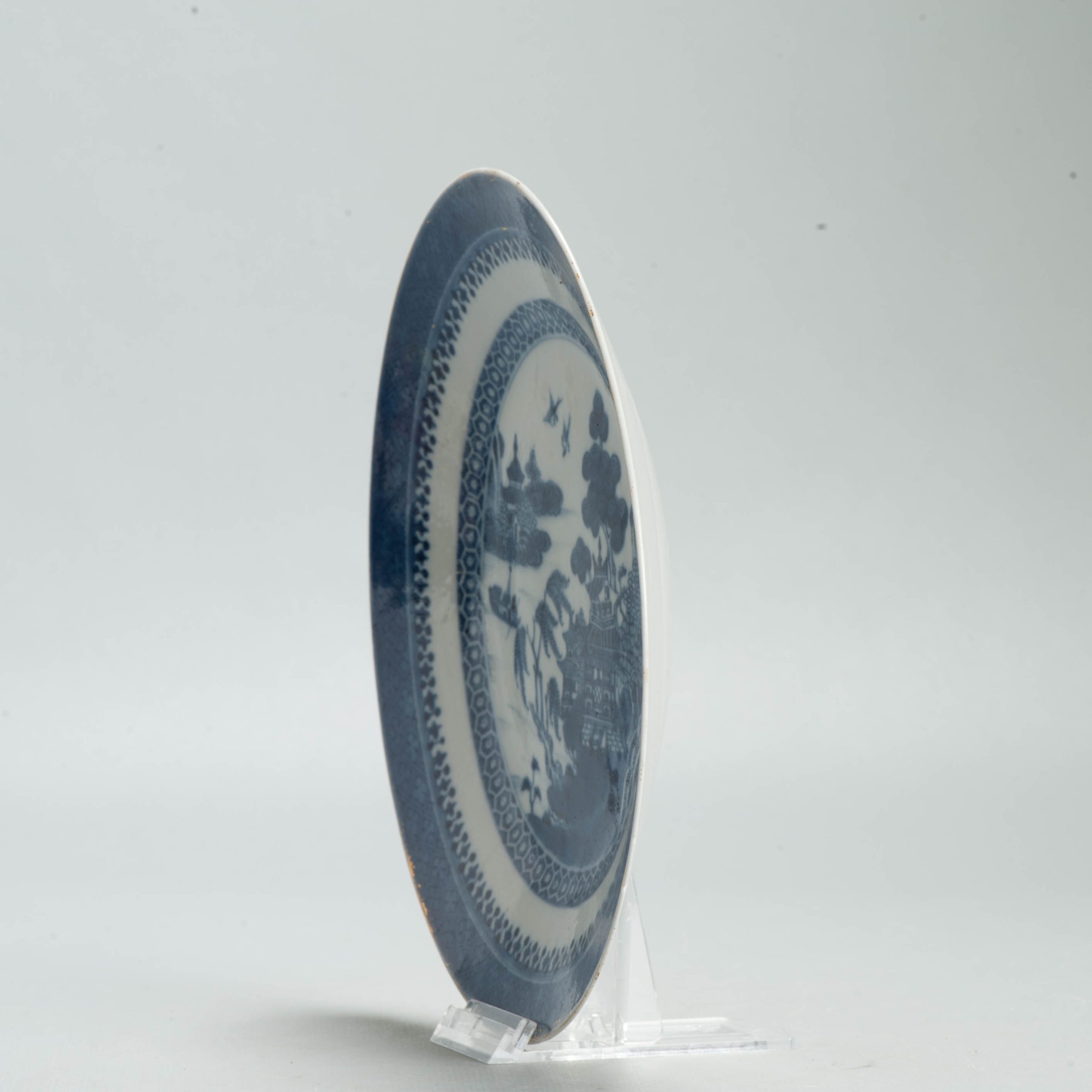Antique Chinese Porcelain Plate - Qianlong 1770 - West Lake Landscape scene - Image 12