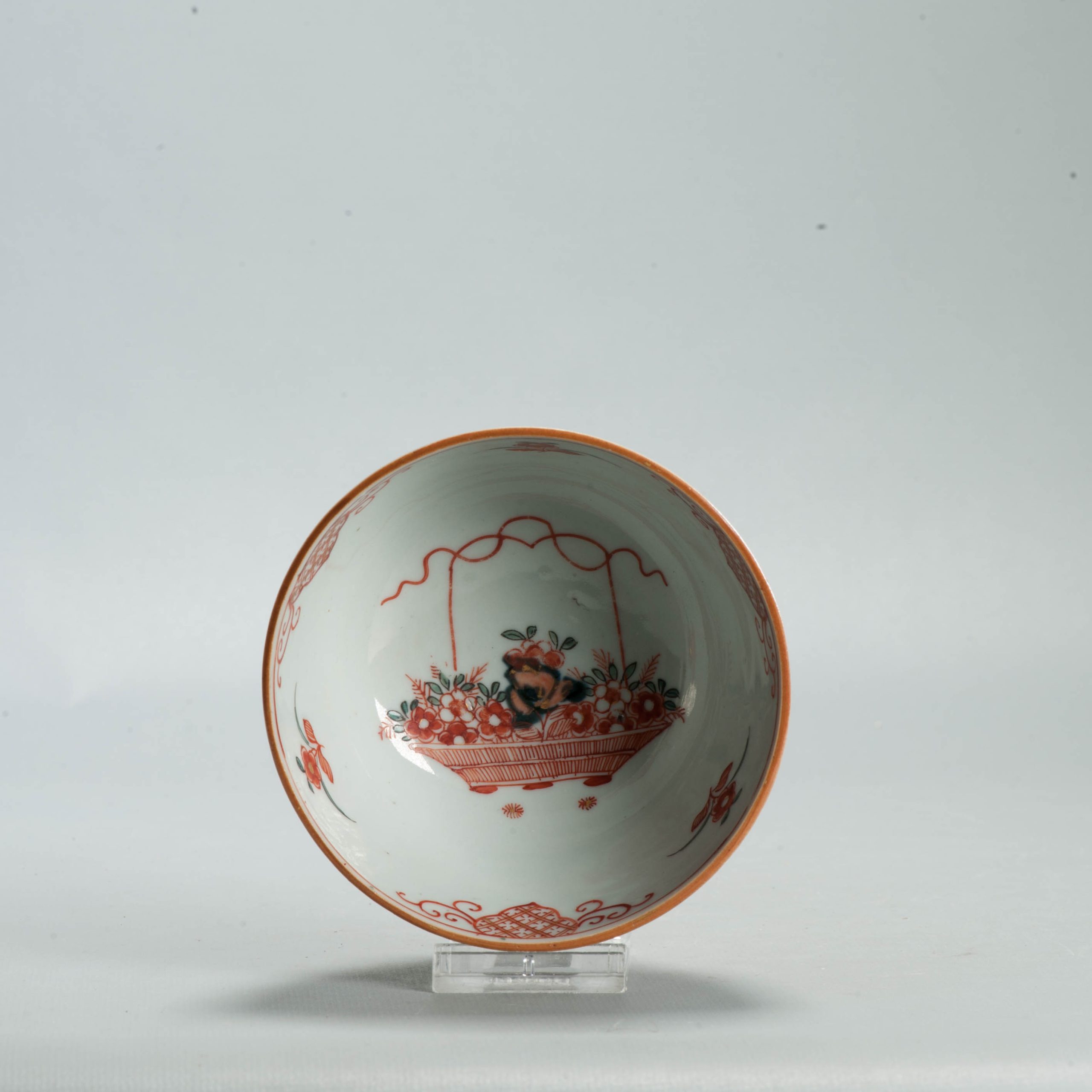Antique 1720-30 Qing Chinese Porcelain Bowl European Amsterdam Bont Decoration - Image 4