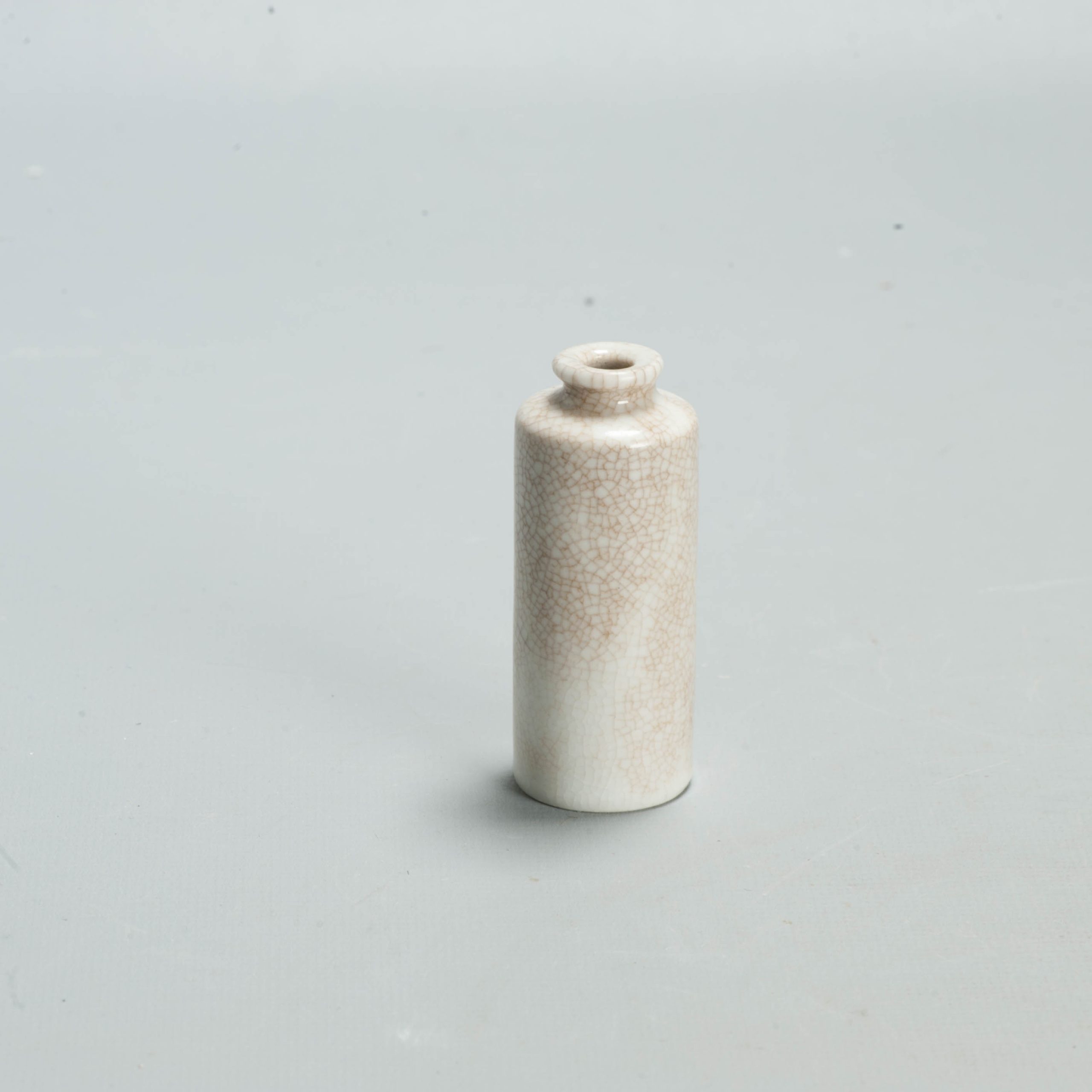 Rare 18th c Ge Crackle Kangxi miniature Rollwagon Vase Dollhouse Qing - Image 23