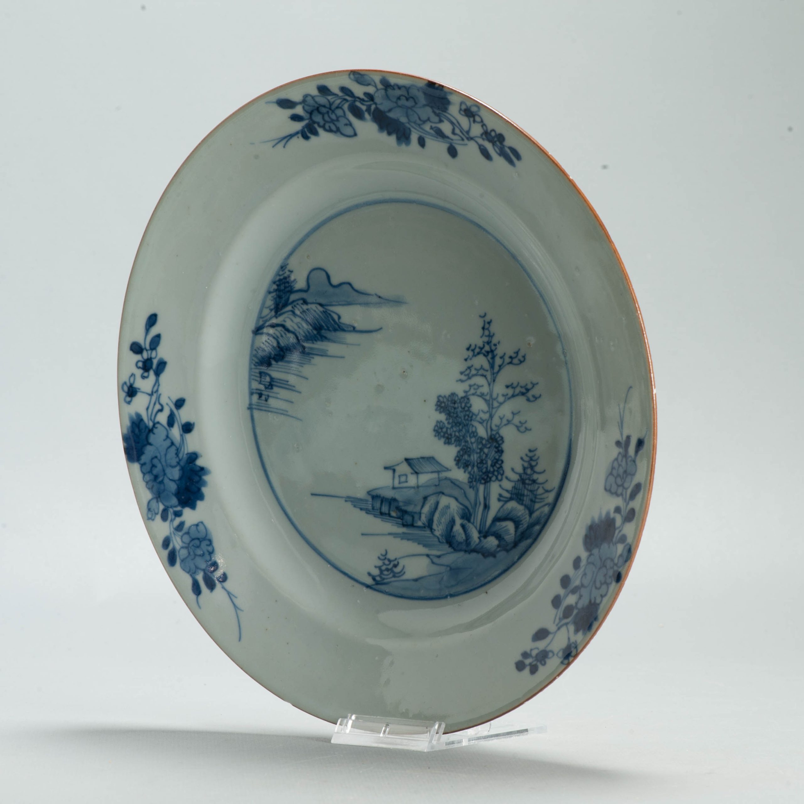 #5 Set Dinner Plates Antique 18C Chinese Qianlong Landscape Dishes Porcelain - Image 39
