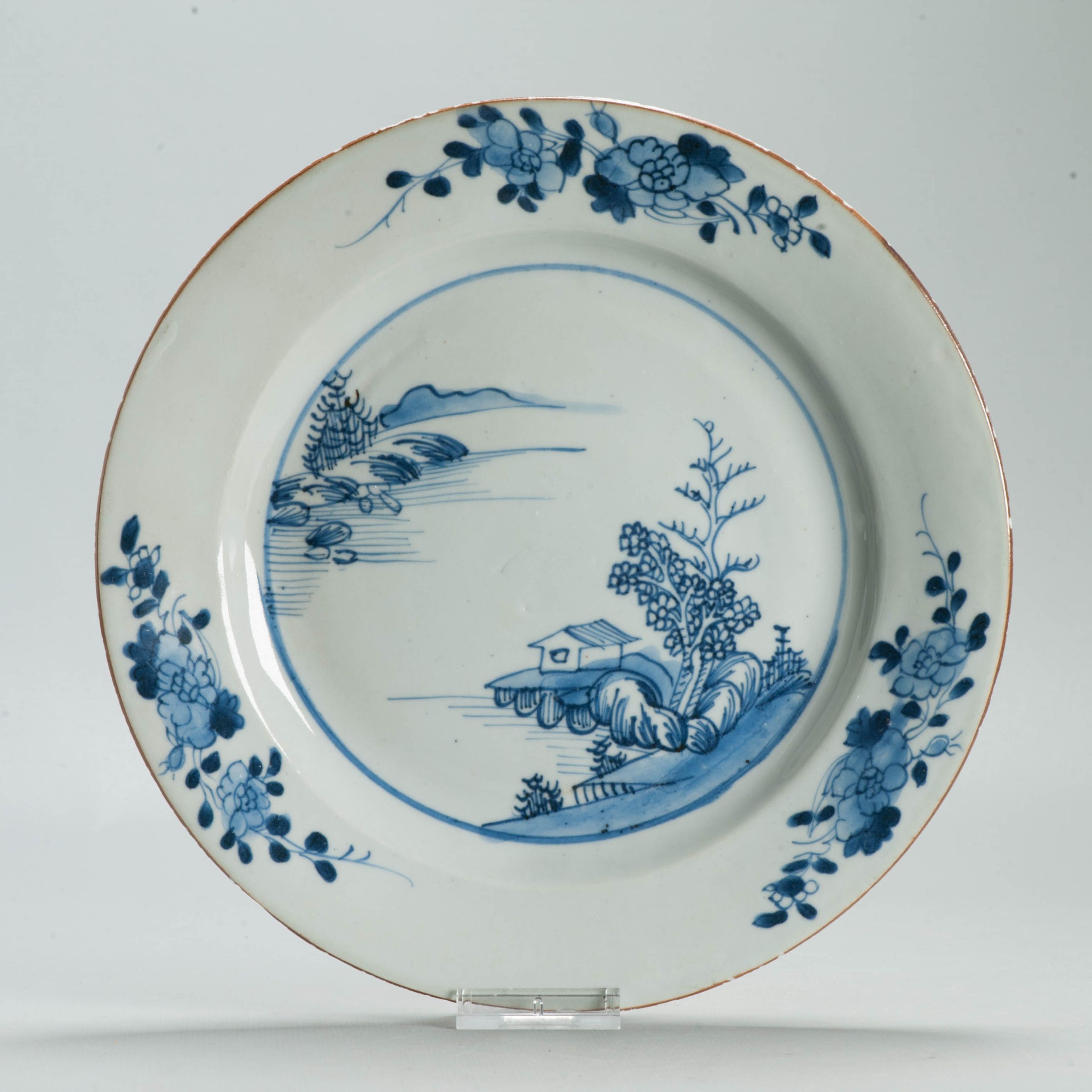 #5 Set Dinner Plates Antique 18C Chinese Qianlong Landscape Dishes Porcelain - Image 52
