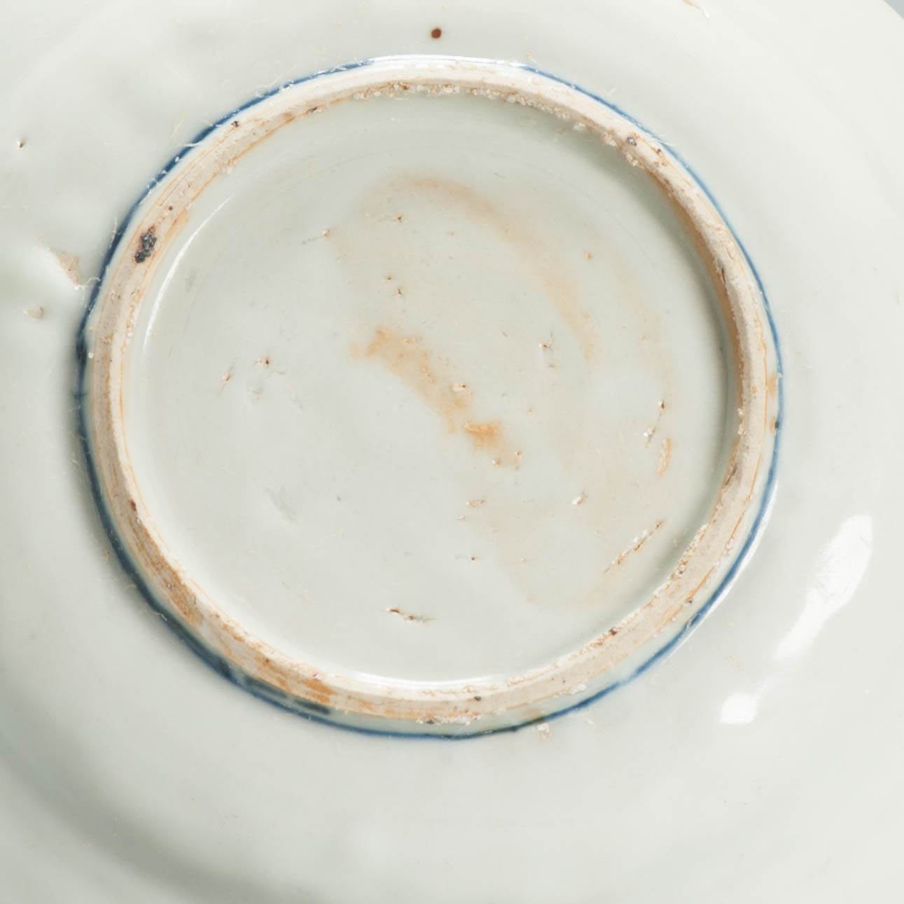 Antique Chinese Ming Swatow Zhangzhou Blue White Porcelain Dish Roosters 16/17C