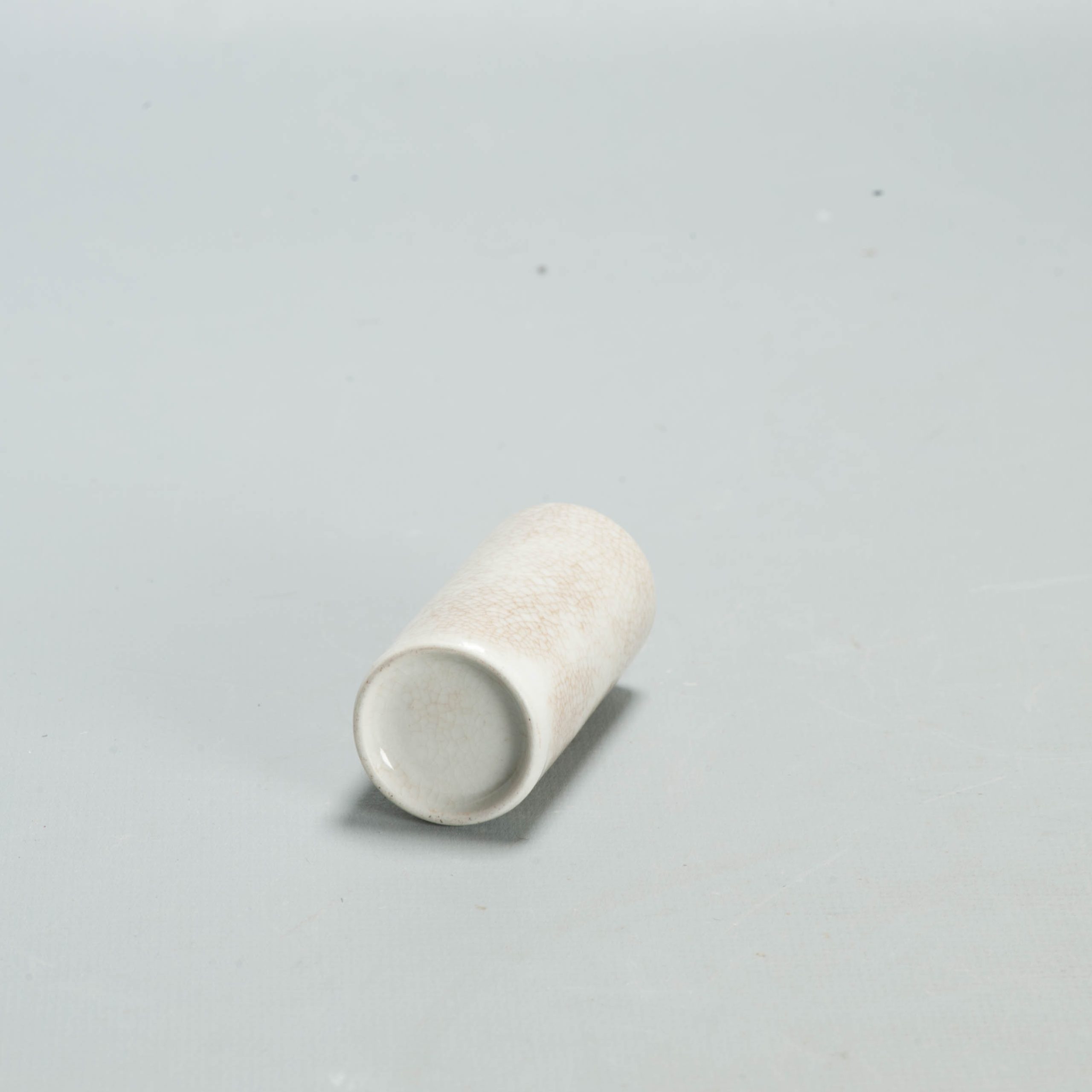 Rare 18th c Ge Crackle Kangxi miniature Rollwagon Vase Dollhouse Qing - Image 22