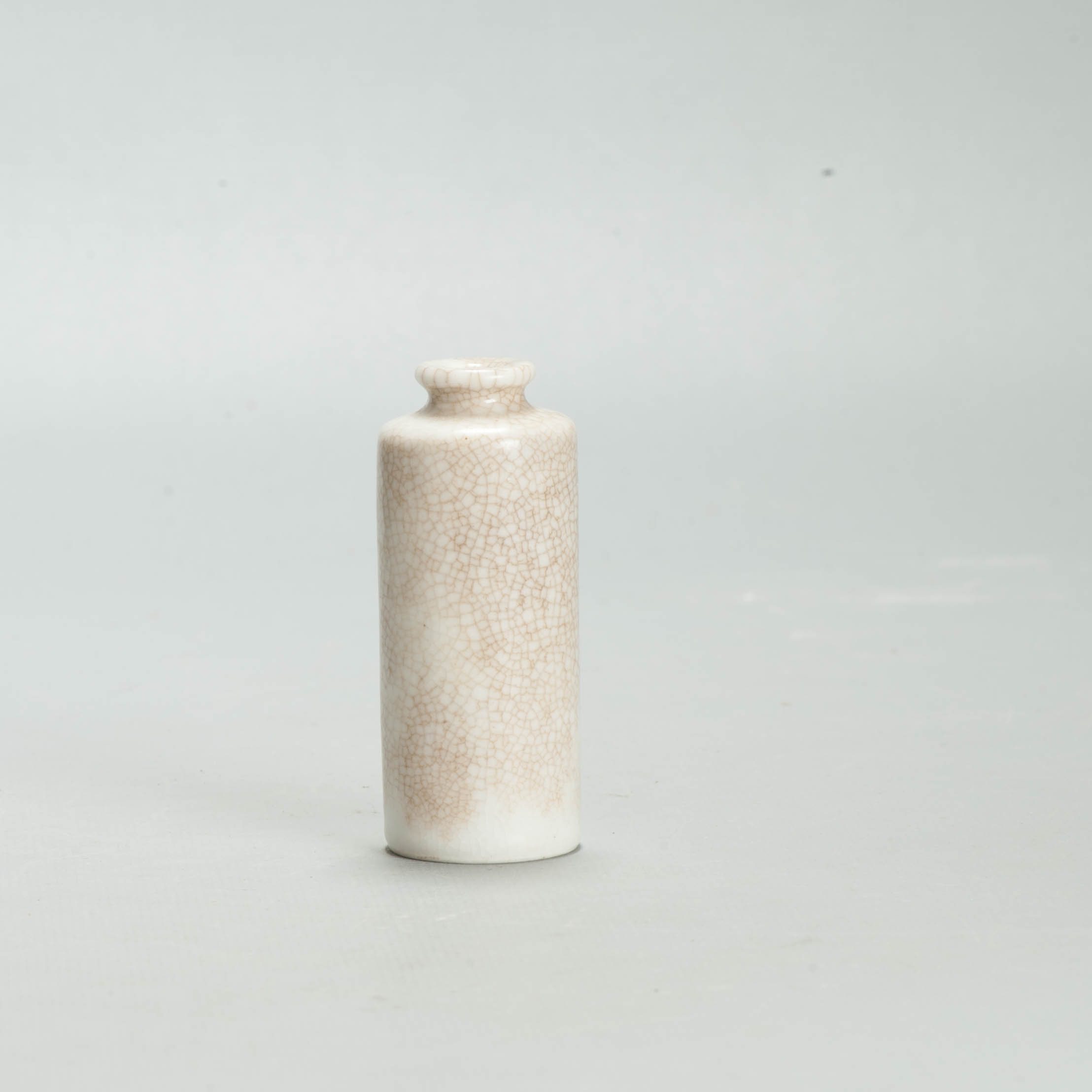 Rare 18th c Ge Crackle Kangxi miniature Rollwagon Vase Dollhouse Qing - Image 26