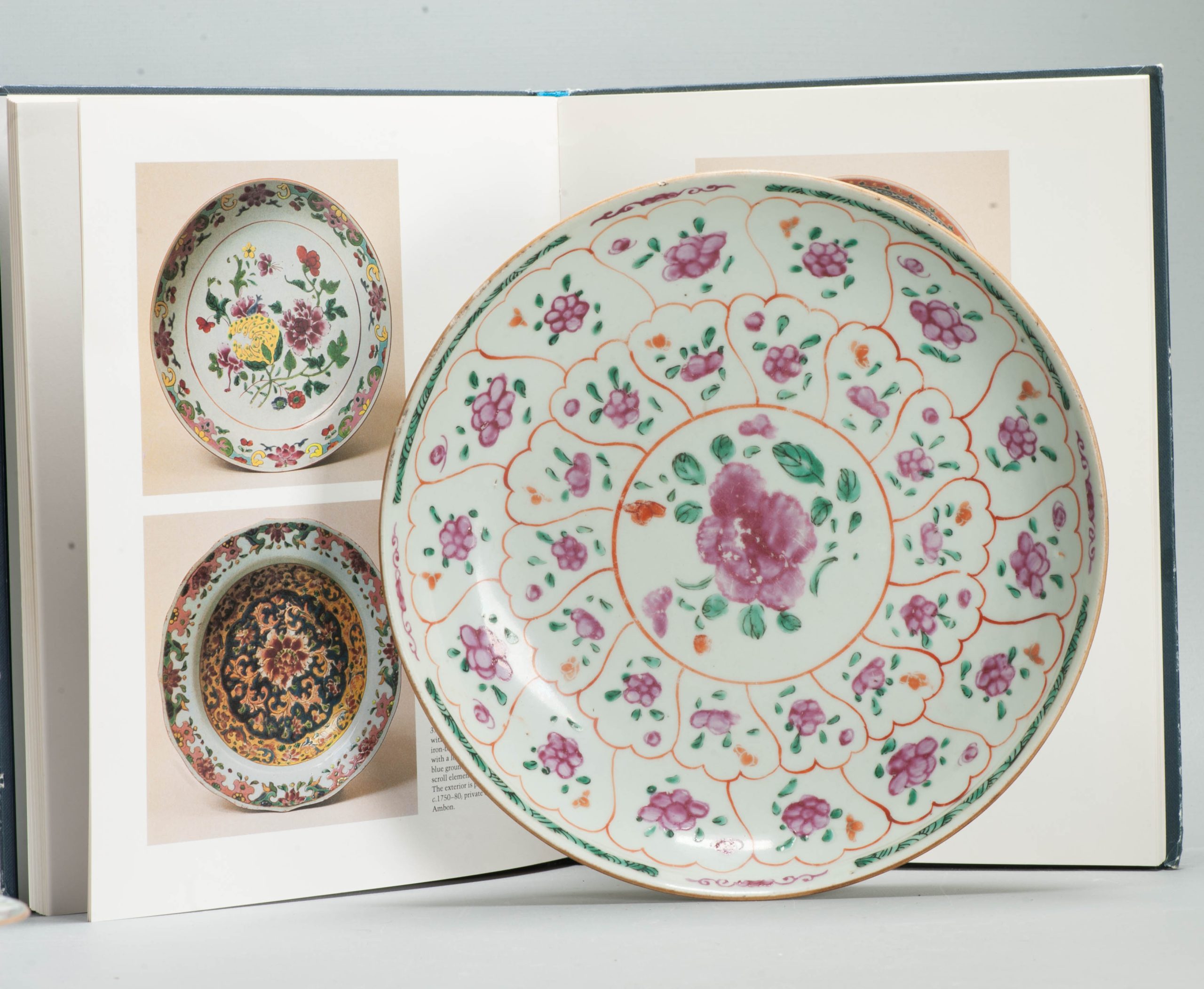 Antique 18C Qianlong period Chinese Porcelain SE Asia Famille Rose Plate - Image 6